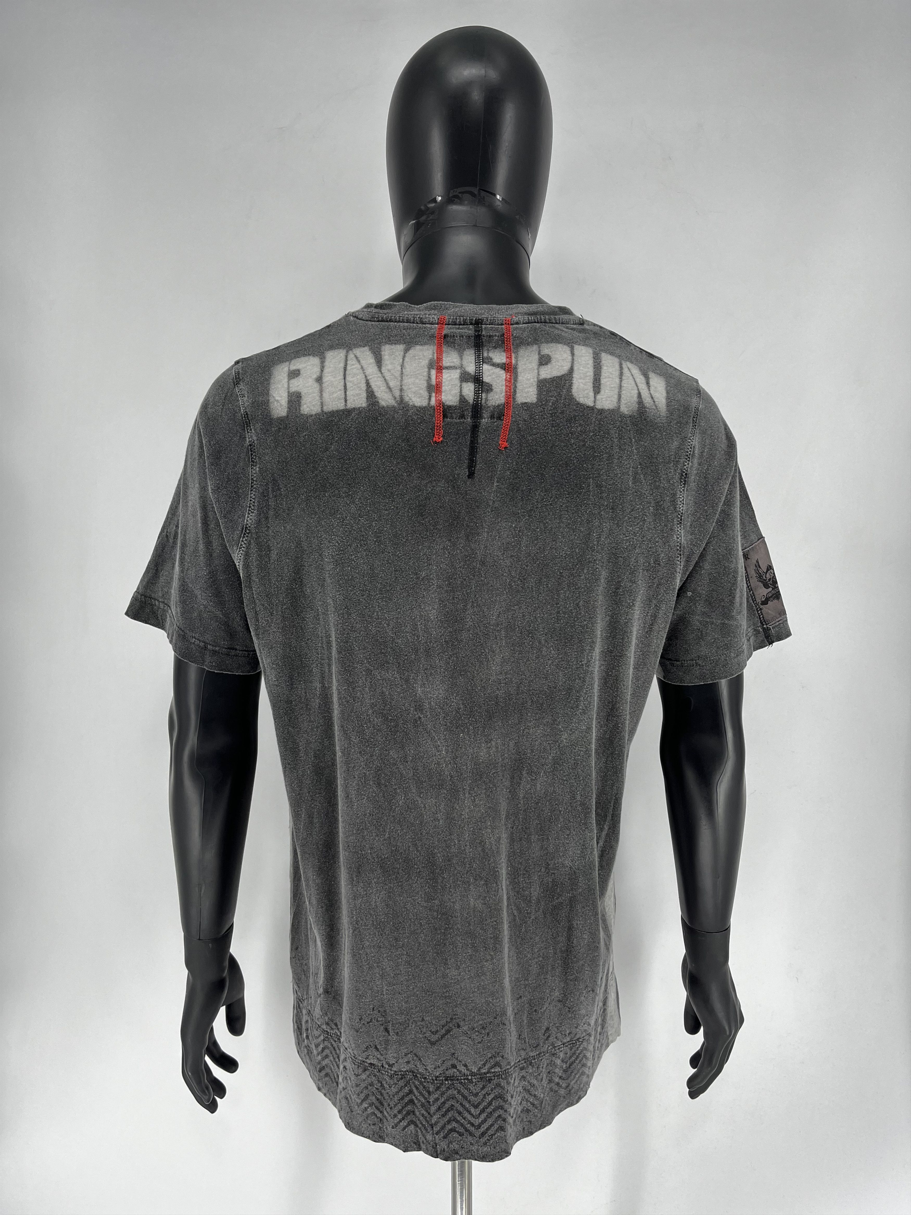 Japanese Brand Vintage Y2K Ringspun Affliction Style Skull Logo T Shirt Size US XL / EU 56 / 4 - 8 Thumbnail
