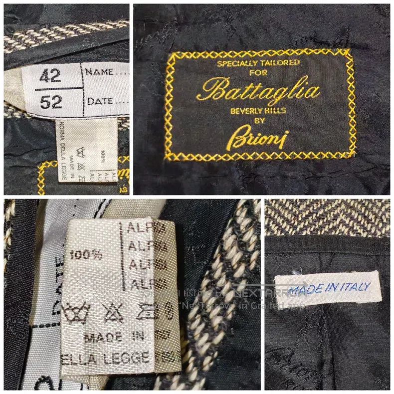 Brioni Brioni Alpaca herringbone winter coat Size US XXL / EU 58 / 5 - 5 Thumbnail