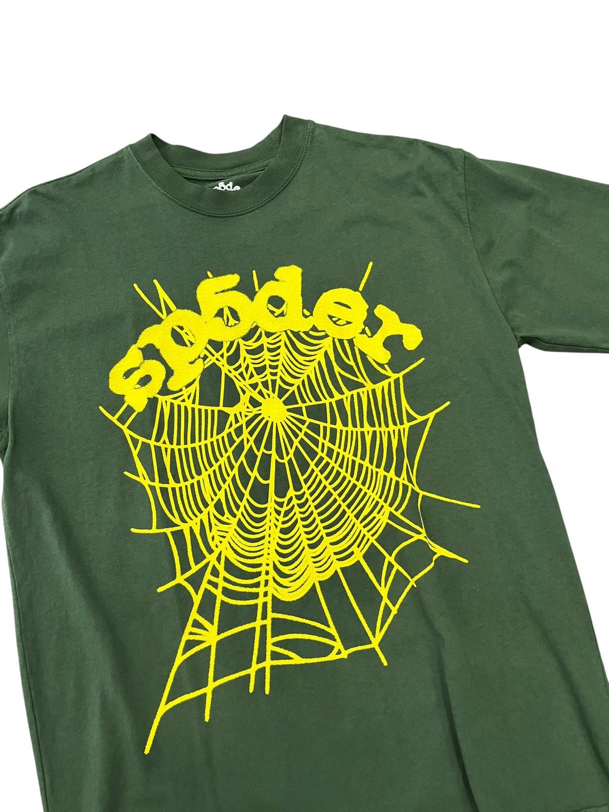Sp5der Sp5der OG Web Tee Green/Yellow Size US M / EU 48-50 / 2 - 2 Thumbnail