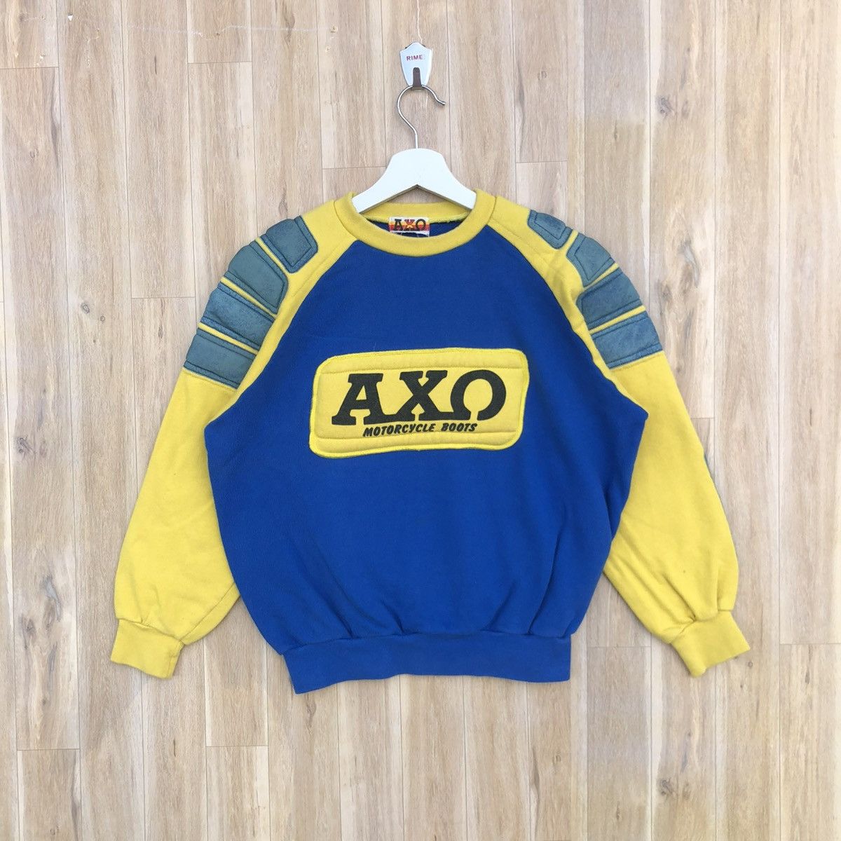 Vintage Axo Motorcycle Boots Safety Sweatshirt