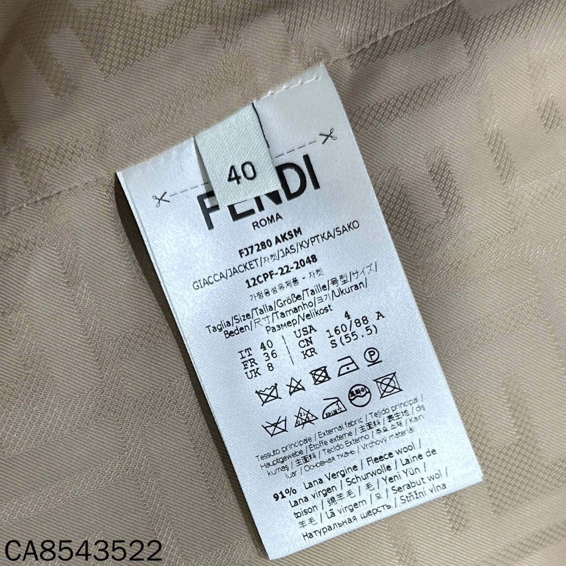 Fendi FENDI FW22 Plaid Removable Belt Layered Jacket 40 Size XL / US 12-14 / IT 48-50 - 7 Thumbnail