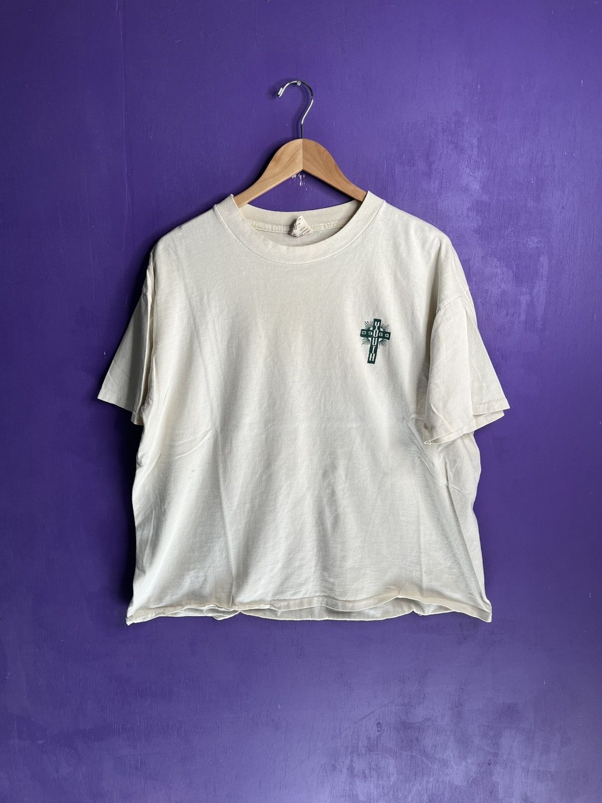 Vintage Vintage 80s Jesus MTV Youth mullet t-shirt Size US XL / EU 56 / 4 - 1 Thumbnail