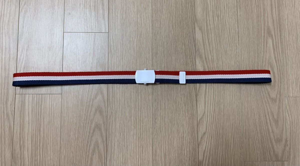 Dior × Hedi Slimane Dior Homme SS2006 Red White Blue Striped Belt Size ONE SIZE - 2 Thumbnail