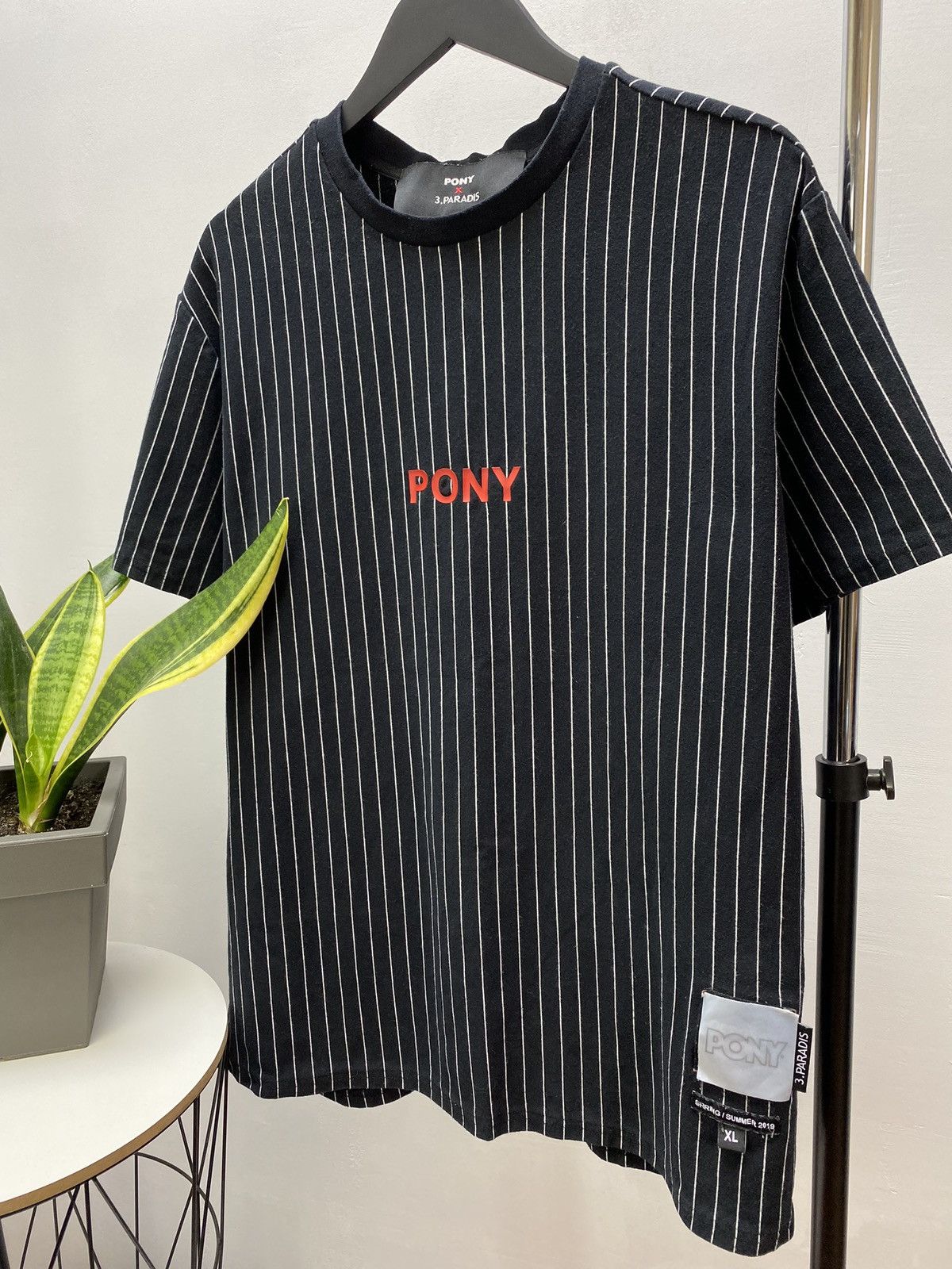 3.PARADIS × PONY 3.Paradis x Pony Striped T-Shirt Size US XL / EU 56 / 4 - 2 Thumbnail