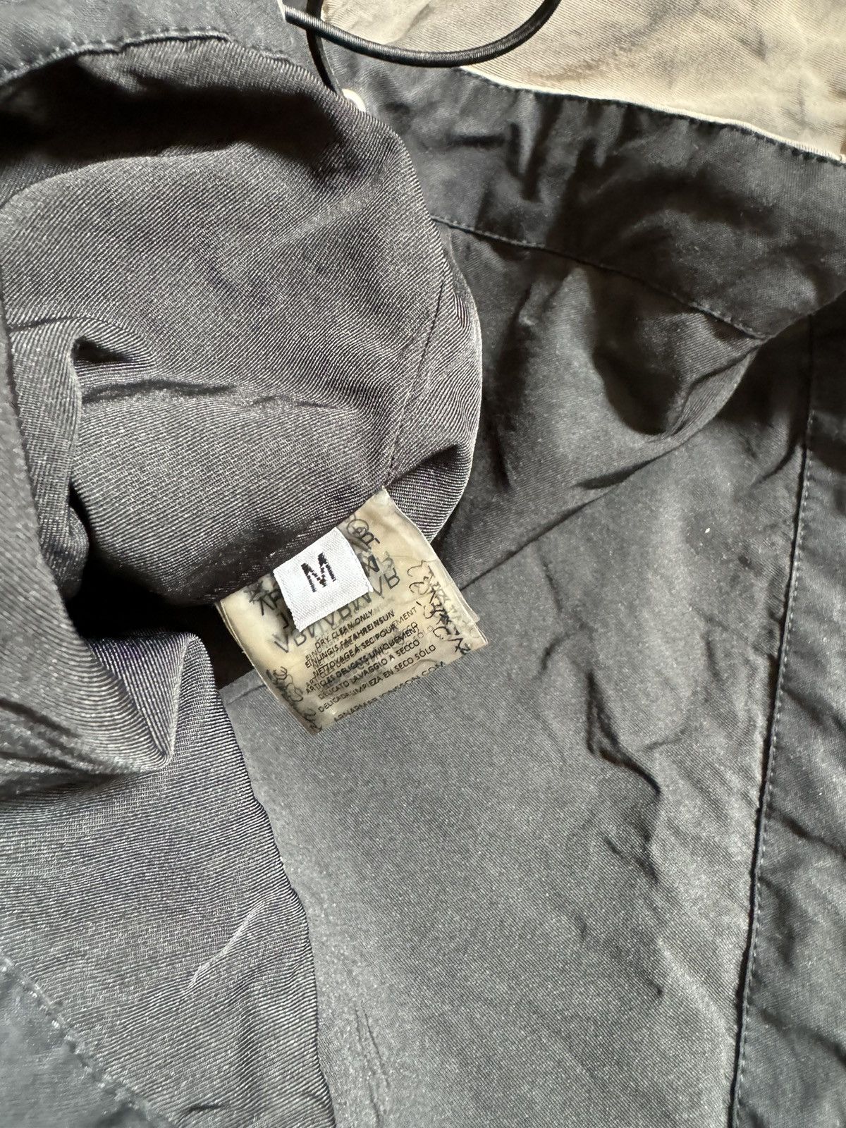 Arnar Mar Jonsson Black and Grey Panel Overdyed Jacket Size US M / EU 48-50 / 2 - 6 Thumbnail
