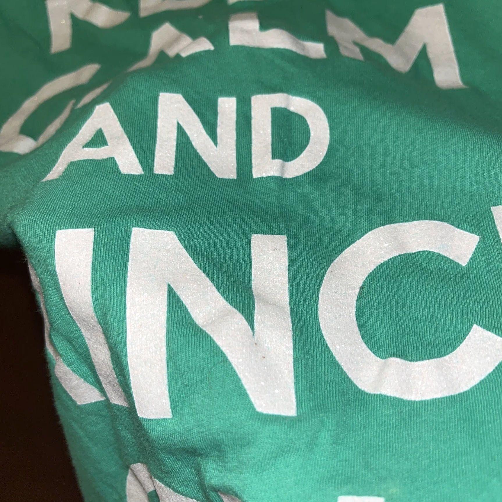 Vintage **GRINCH ON KEEP CALM GLITTER PRINT TEEN M GREEN** User: **GRINCH ON KEEP CALM GLITTER PRINT TEEN SIZE M GREEN** Size M / US 6-8 / IT 42-44 - 2 Thumbnail