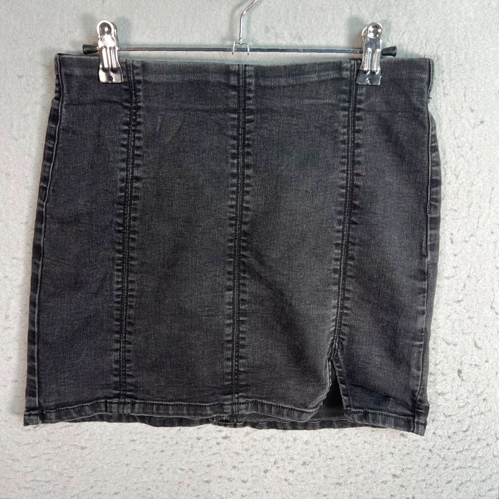 Free People Free People Womens Small Black Denim Mini Skirt - Bohemian Casual Skirt, Regular, Short, Summer, Spring, XS? (Oops) Size 28" / US 6 / IT 42 - 2 Thumbnail