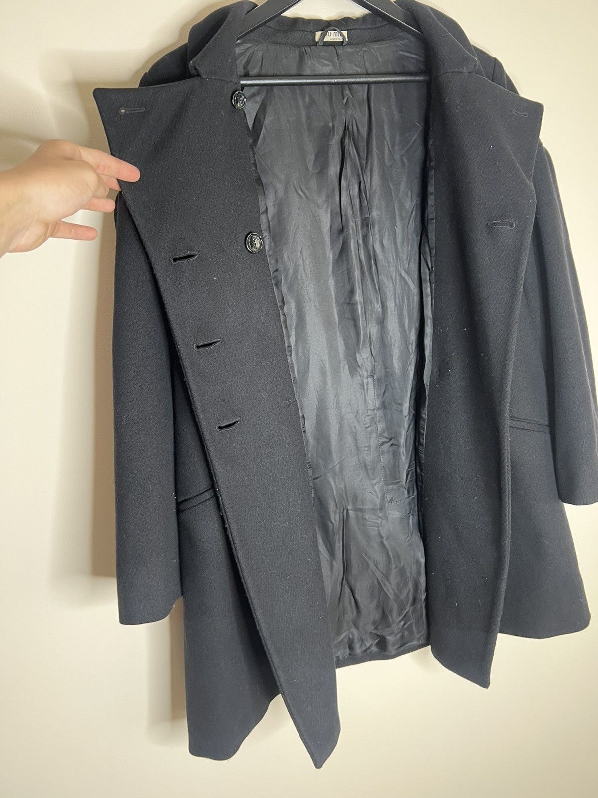 Miu Miu MIU MIU Double-Breasted Wool Coat🧥 Size L / US 10 / IT 46 - 7 Thumbnail