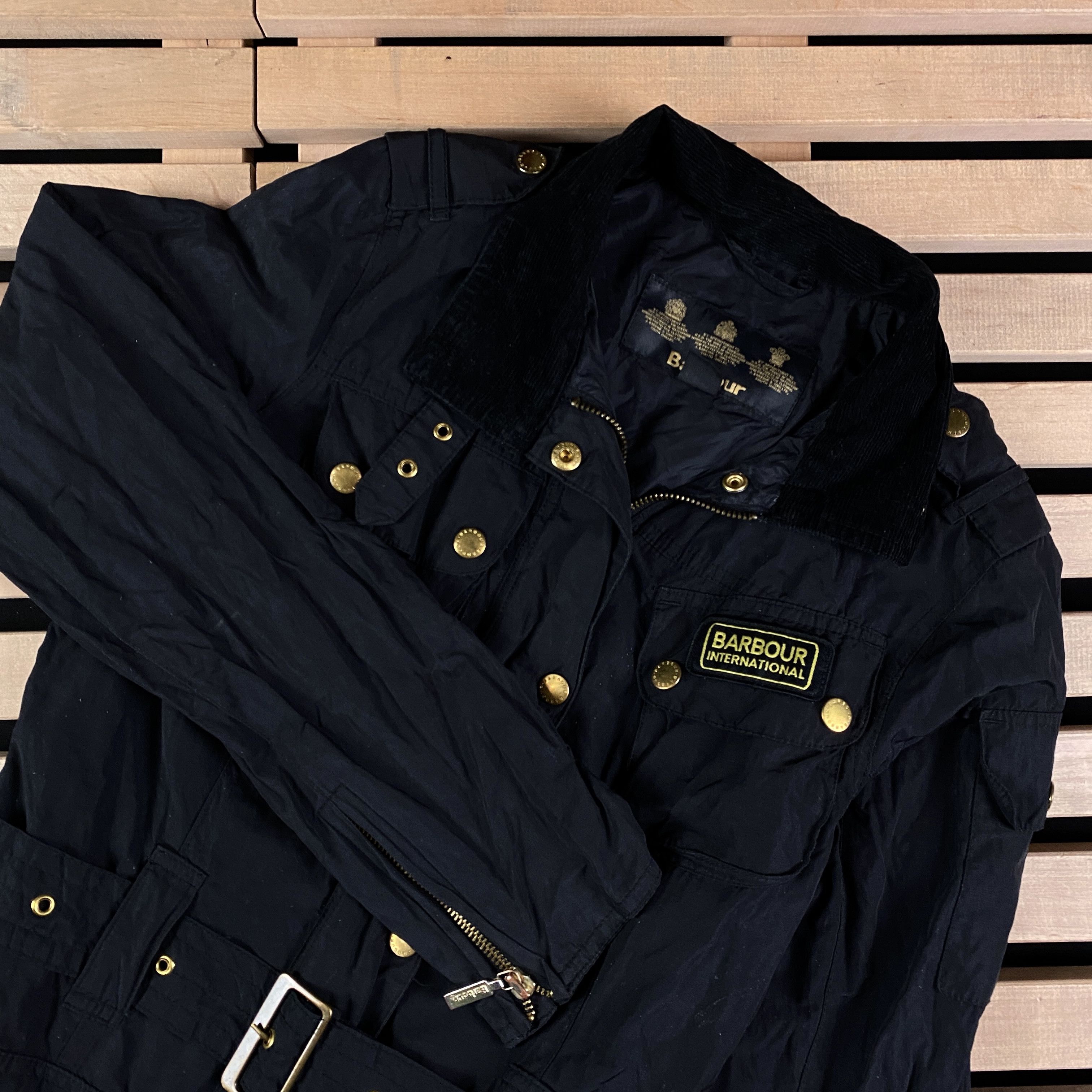 Barbour Womens Belted Jacket Barbour SMU International Size US 4 Size S / US 4 / IT 40 - 2 Thumbnail