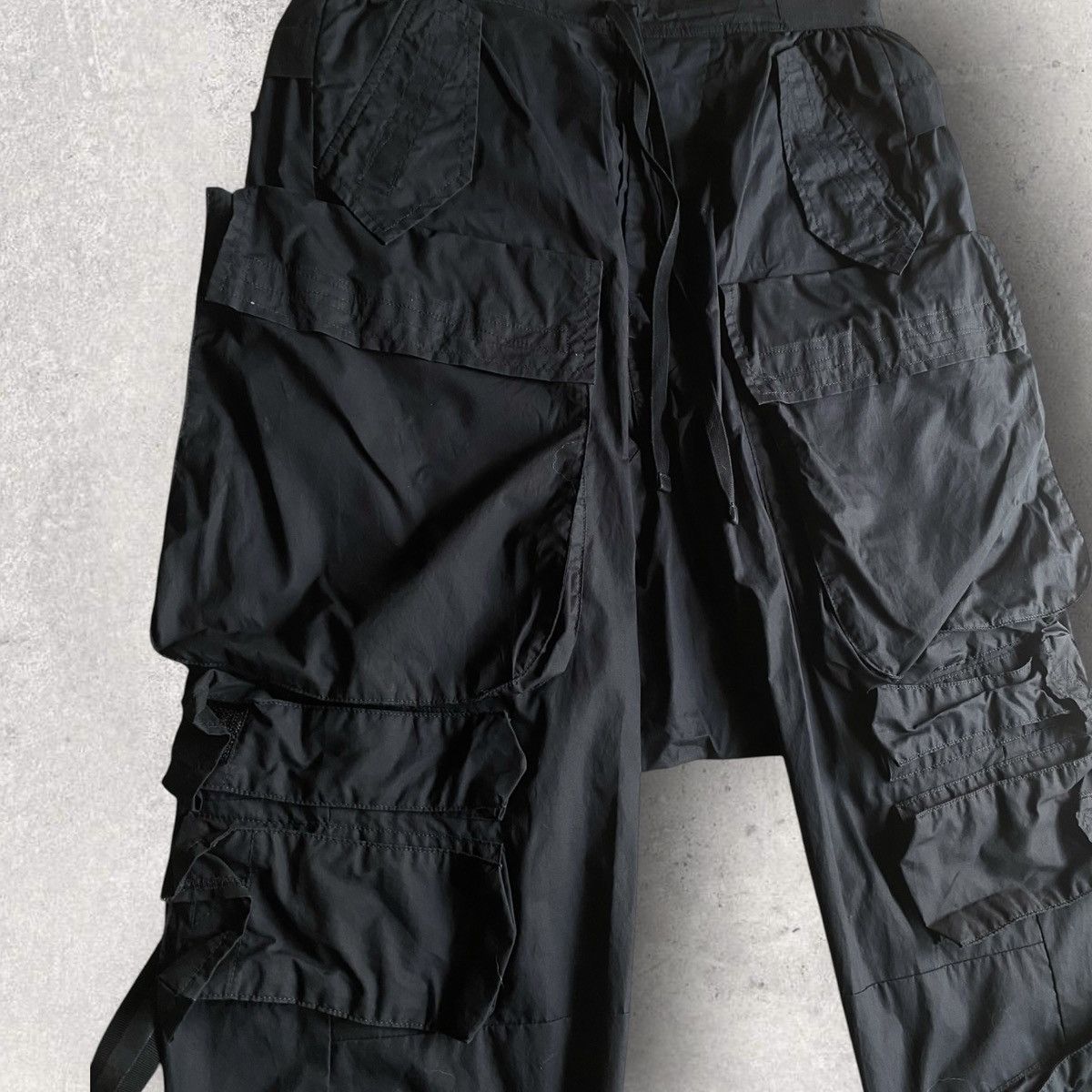 Ben Taverniti Unravel Project Drop Crotch Cargo Pants Size US 30 / EU 46 - 2 Thumbnail