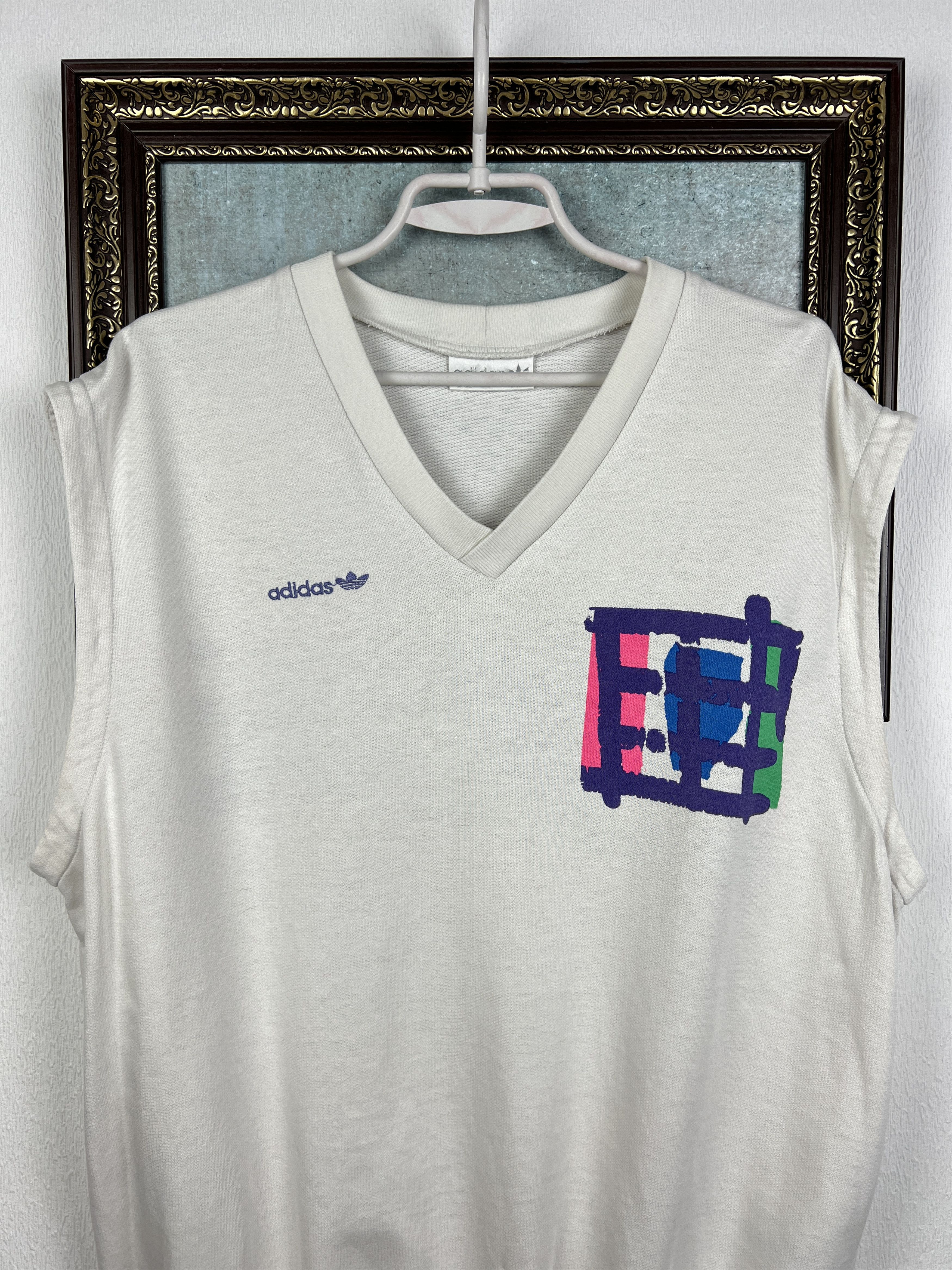 Adidas Vintage Stefan Edberg Tennis Train Vest Jacket Track Top Size US L / EU 52-54 / 3 - 2 Thumbnail