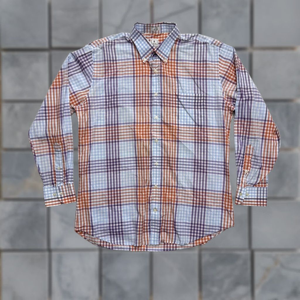 Peter Millar Peter Millar Shirt Mens Large Multicolor Plaid Button Down Long Sleeve Cotton Size US L / EU 52-54 / 3 - 1 Thumbnail