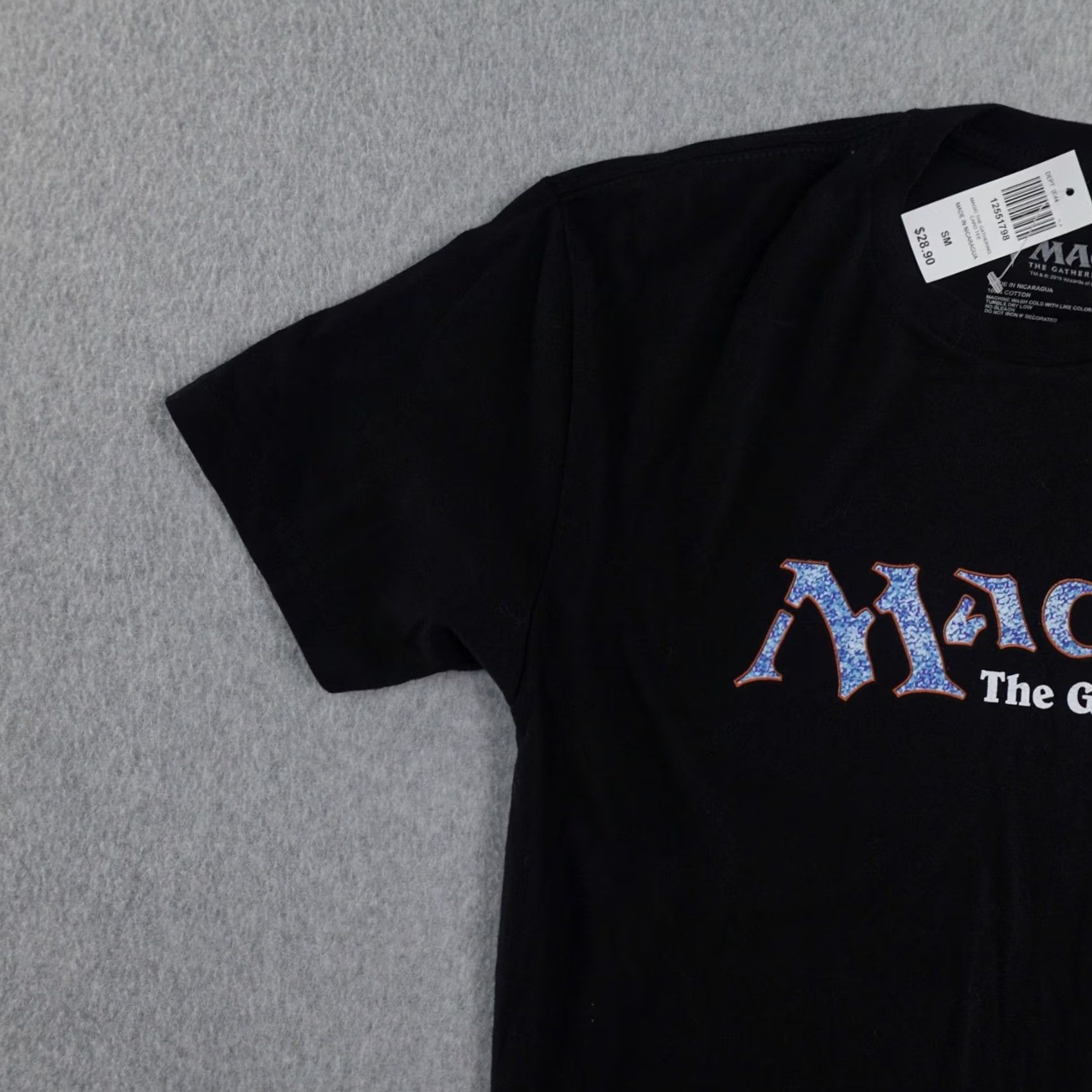 Vintage Magic the Gathering T-Shirt Adult Small Black Mtg Cards Graphic Box Lunch Size US S / EU 44-46 / 1 - 6 Thumbnail