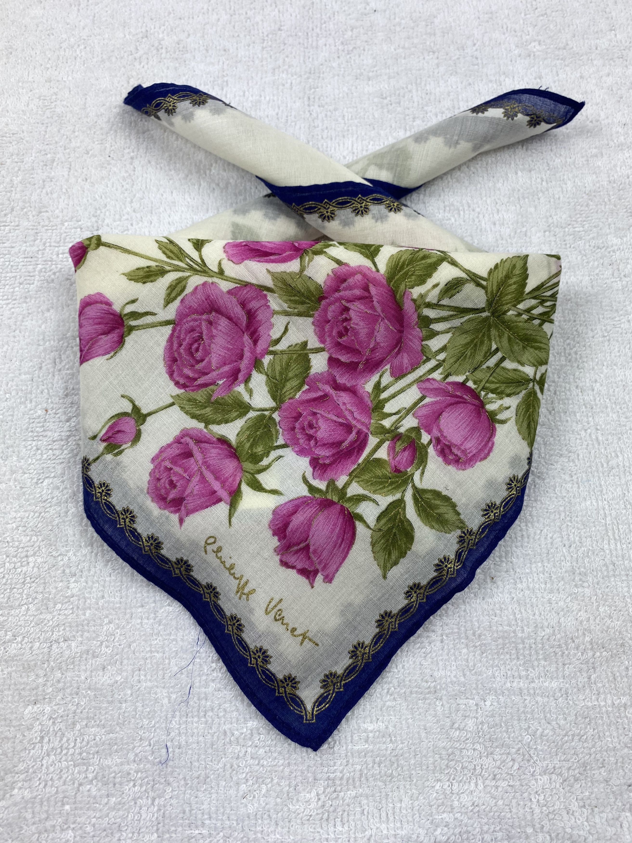 Vintage Philippe Venet Handkerchief / Bandana / Neckerchief Size ONE SIZE - 2 Thumbnail