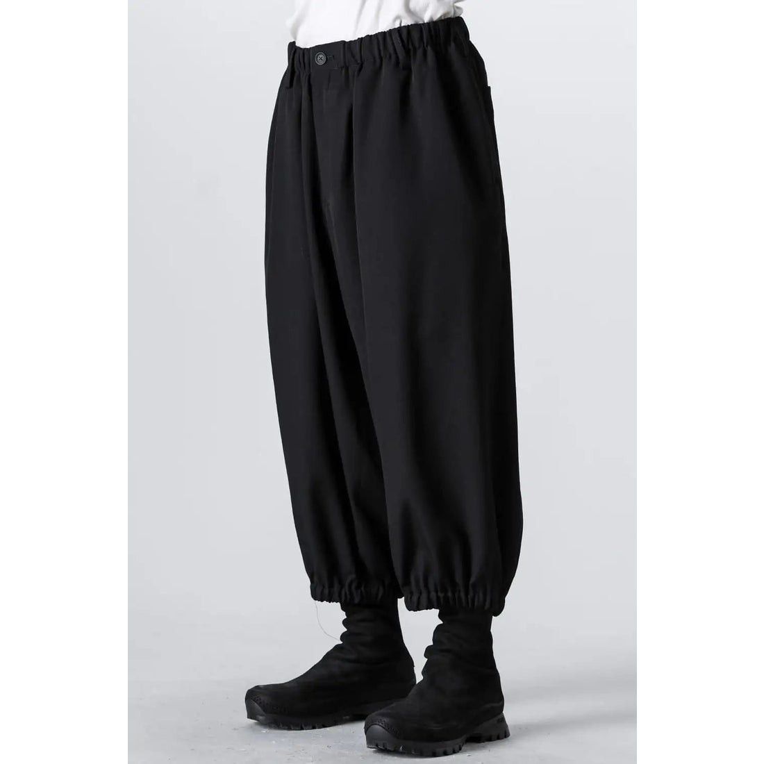 Yohji Yamamoto Yohji Yamamoto Pour Homme - Gathered 9 Part Length Pants Size US 30 / EU 46 - 4 Thumbnail