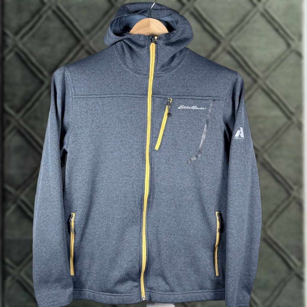 Eddie Bauer Eddie Bauer First Ascent Full Zip Shell Jacket Gray Thumbhole Mens - Medium Jacket Size US M / EU 48-50 / 2 - 1 Thumbnail