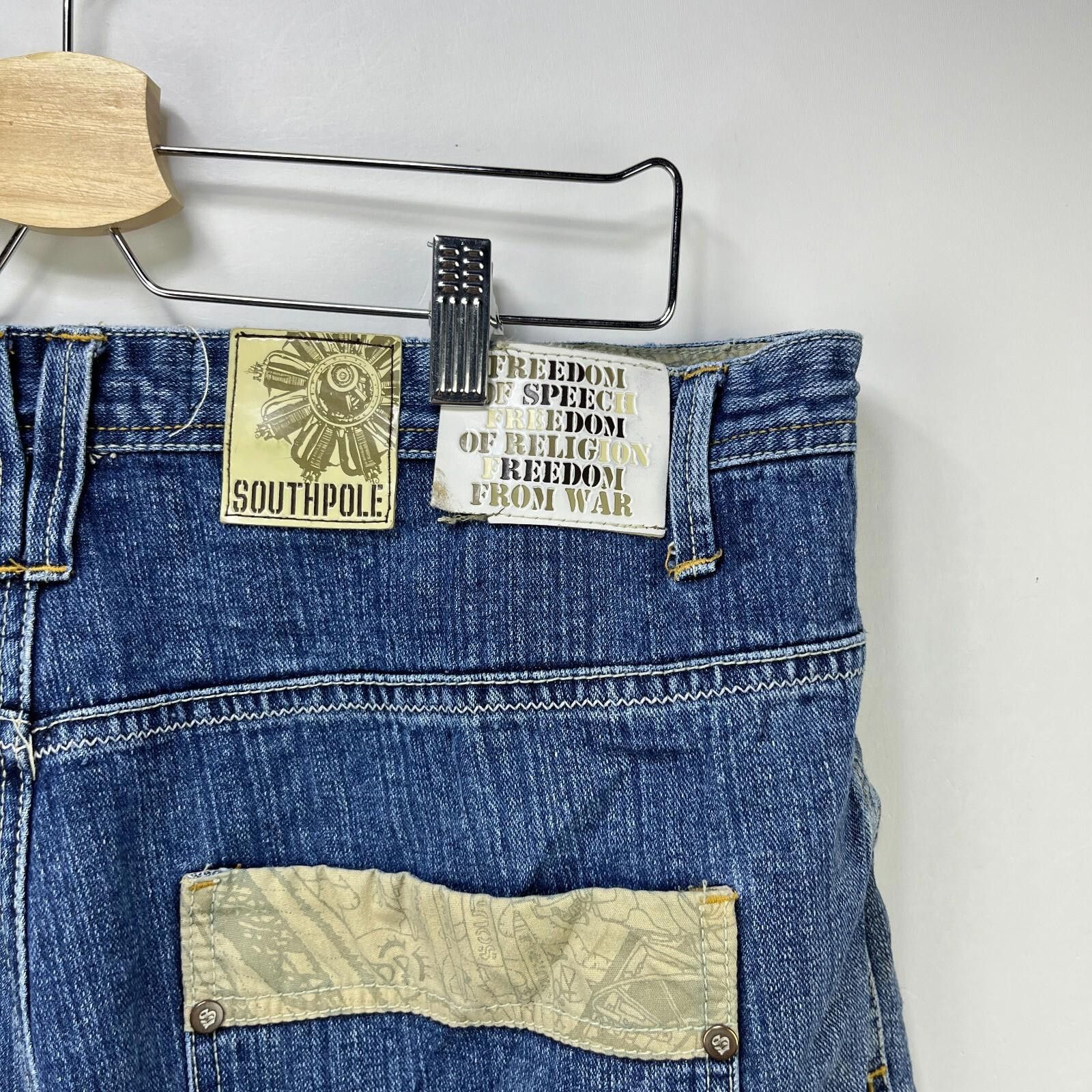 Southpole Vintage Y2K South Pole Jorts Jean Shorts Denim Baggy 38 Size US 38 / EU 54 - 6 Thumbnail