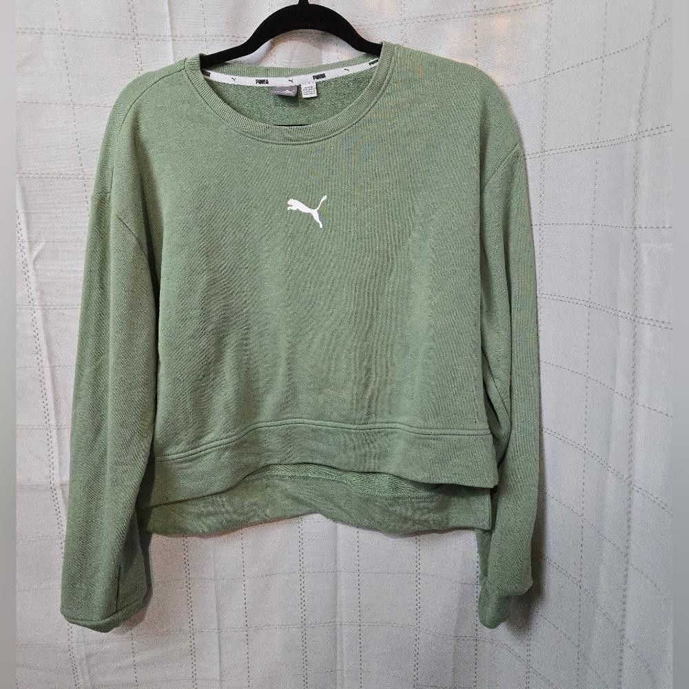 Puma Puma Cropped Sweatshirt Size L / US 10 / IT 46 - 1 Thumbnail
