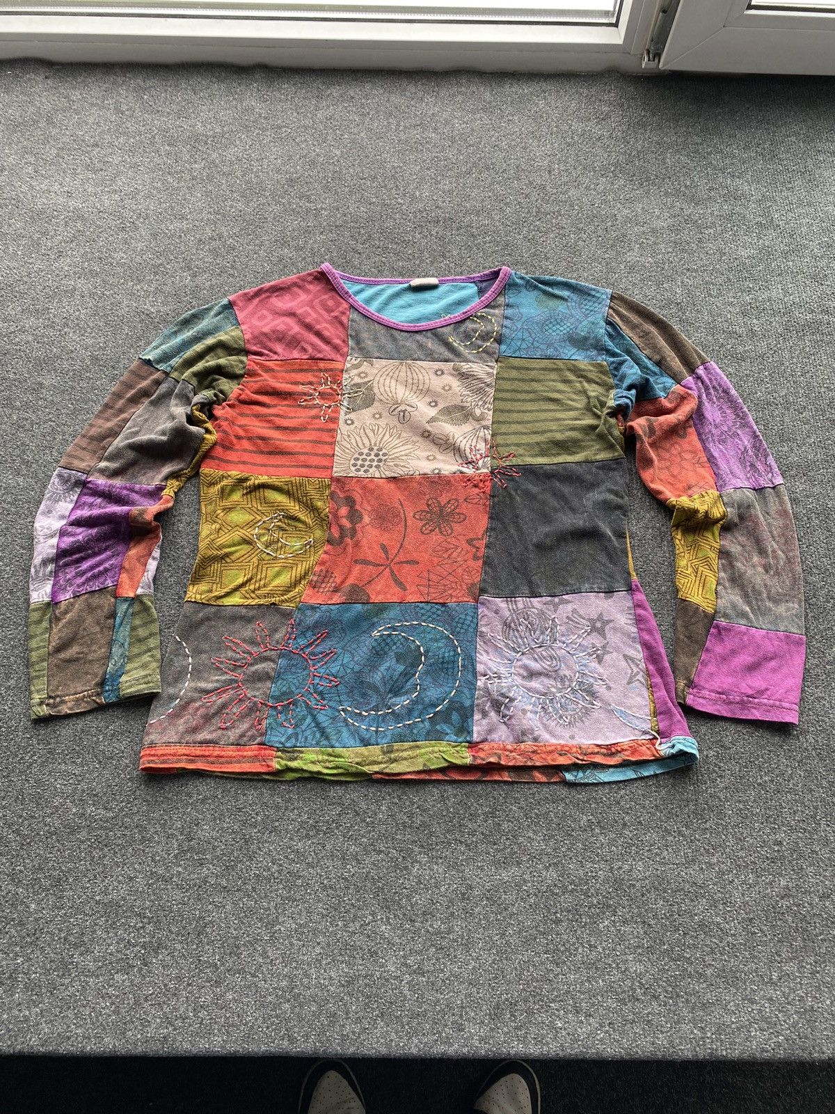 Other 🔥Opium Punk Gothic Patchwork Long Sleeve Distressed Nepal L Size L / US 10 / IT 46 - 1 Thumbnail