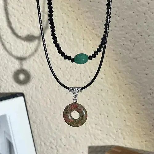 Jewelry Style Vintage Peace Buckle Pendant Necklaces Size ONE SIZE - 4 Thumbnail