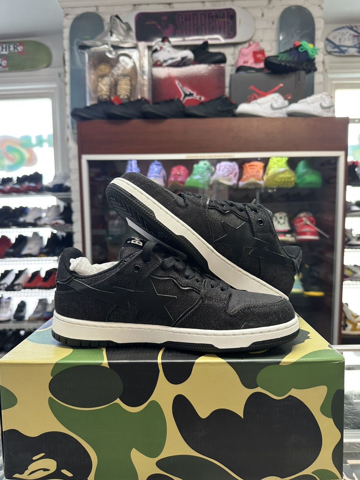 Bape Bape Skatestas ‘Black/White’ Size US 9 / EU 42 - 2 Thumbnail