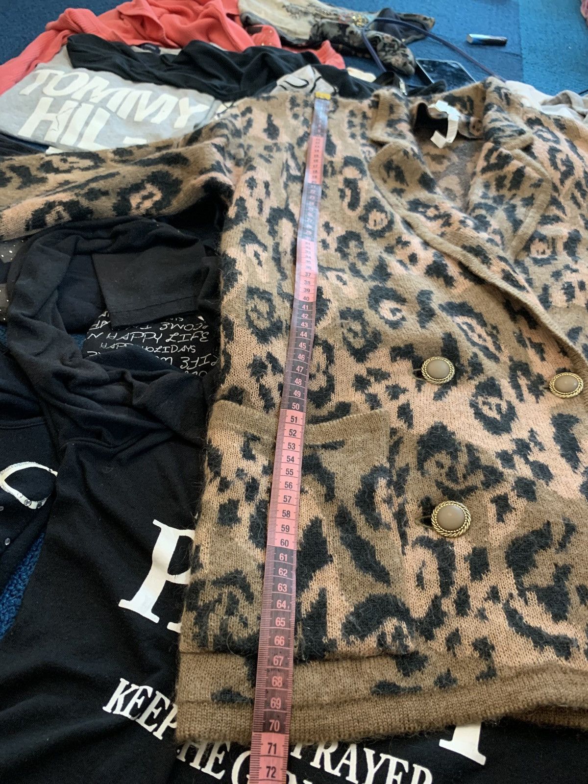 Japanese Brand × Vintage Vintage leopard Animal print Cardigan sweter Size L / US 10 / IT 46 - 8 Thumbnail