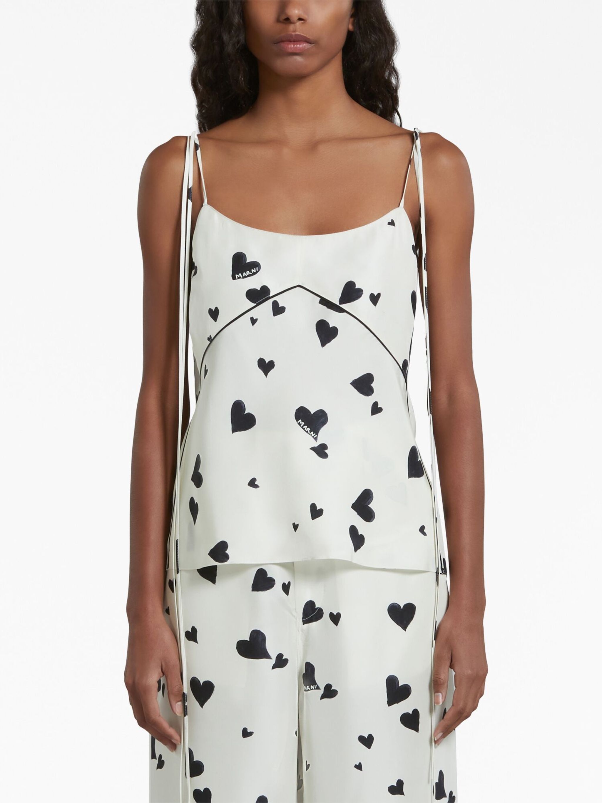 Marni o1w1db10125 Top in White Size XL / US 12-14 / IT 48-50 - 2 Thumbnail
