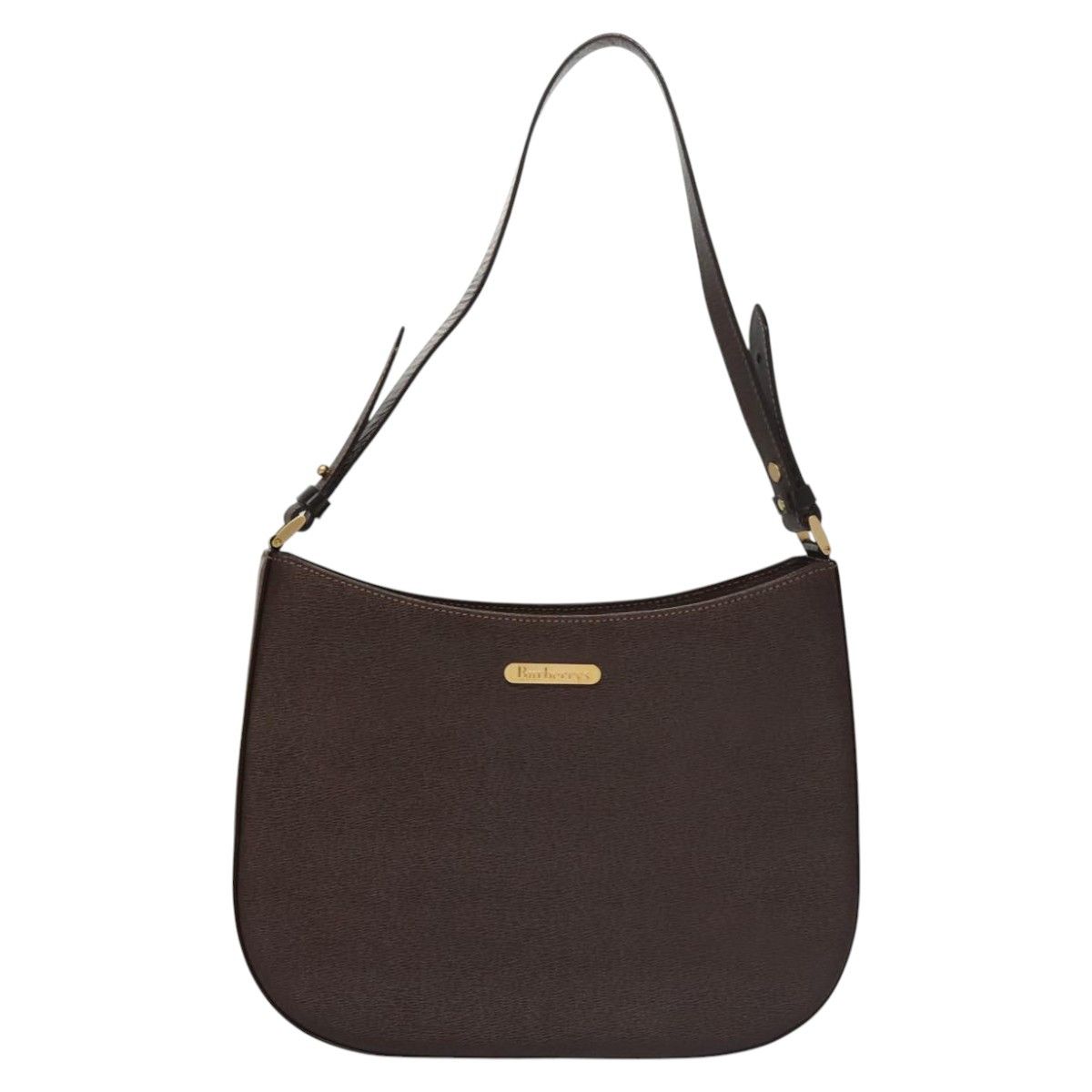 Burberry Brown Leather Shoulder Bag (Pre-Owned) Size ONE SIZE - 1 Thumbnail