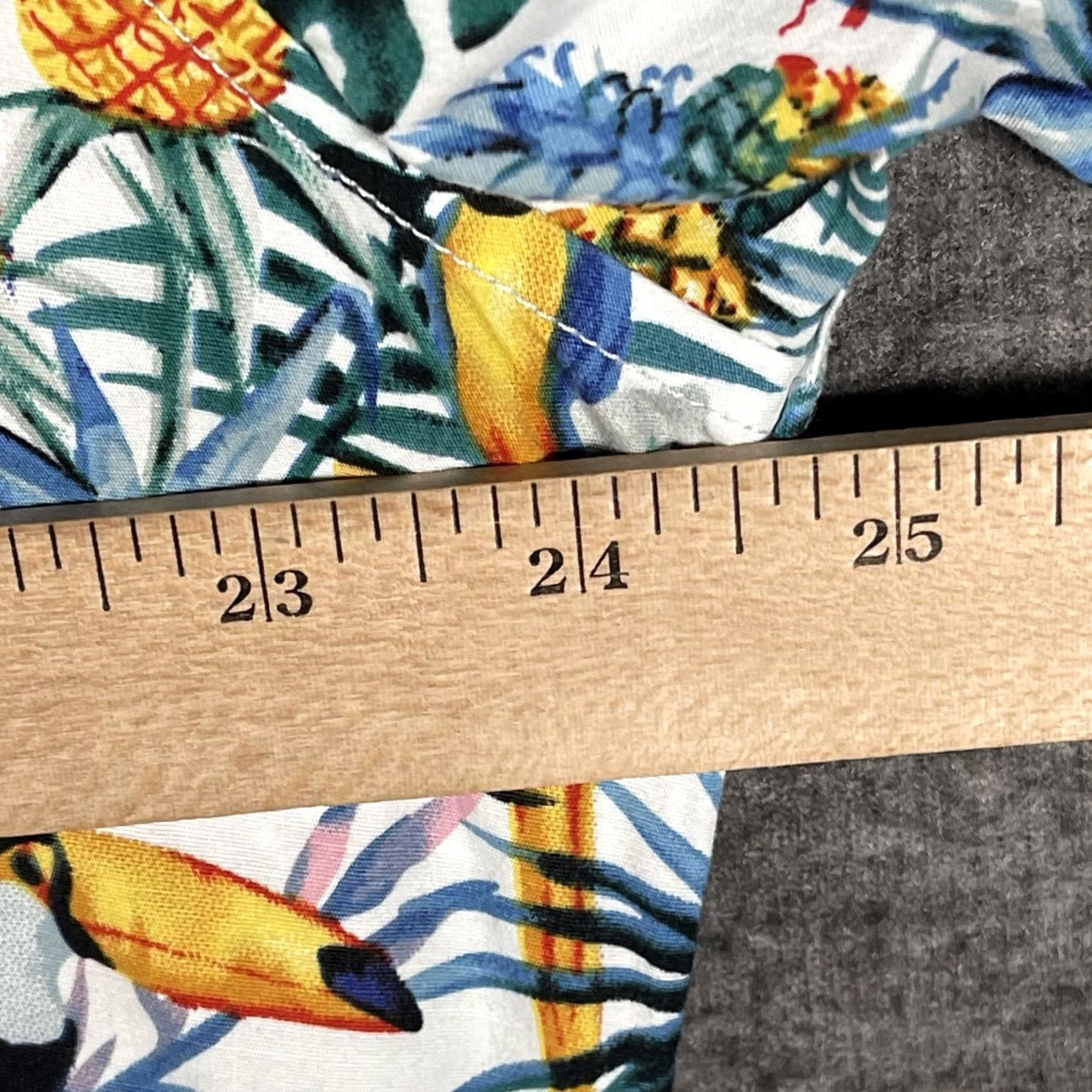 Vintage Paisley & Gray Shirt Mens 2XL Tropical Toucan Print Long Sleeve Button Up Casual Size US XXL / EU 58 / 5 - 7 Thumbnail