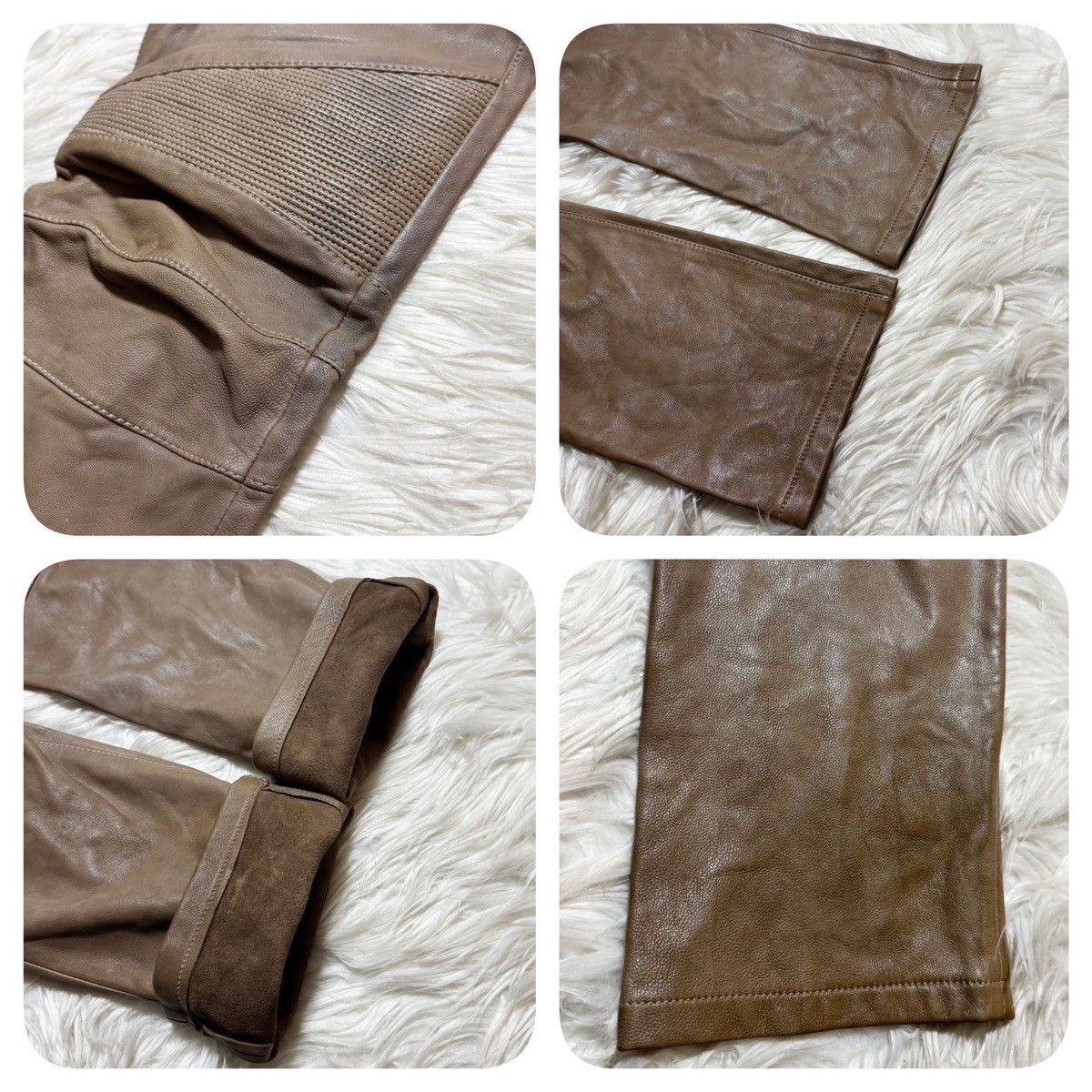 Balmain collection model, Balmain Homme leather biker pants Size US 32 / EU 48 - 21 Thumbnail