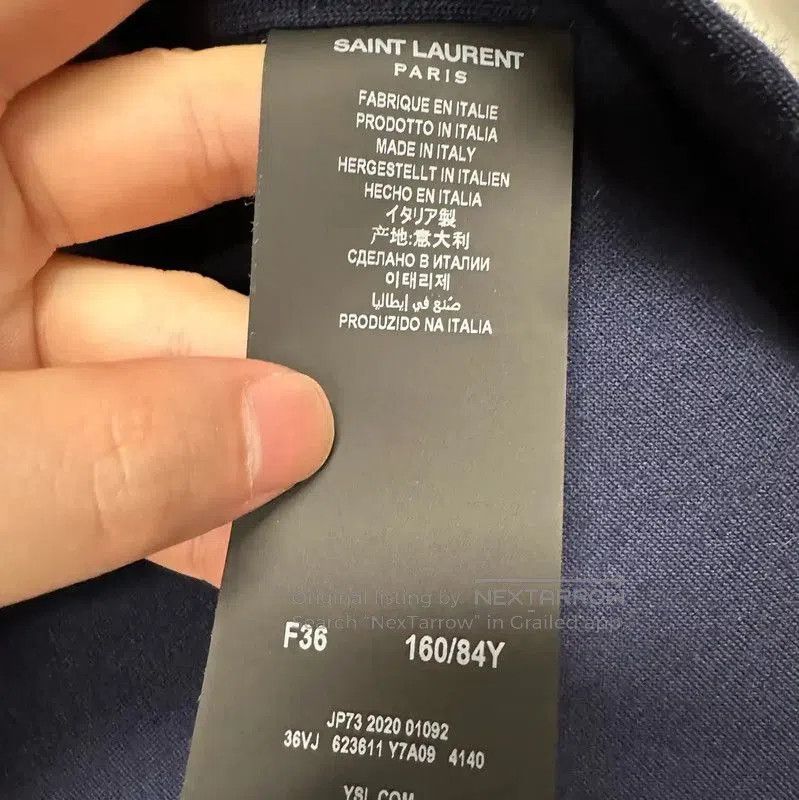 Yves Saint Laurent YSL Navy Wool Jacket for Women . Size M / US 6-8 / IT 42-44 - 5 Thumbnail