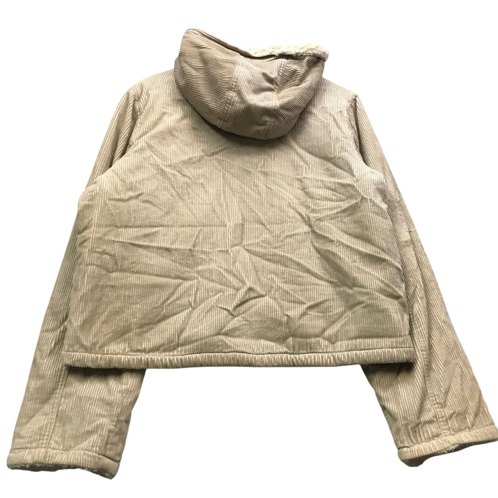 Other Vintage Outer Edge Corduroy Jacket Hoodie Womens Large L Tan Size L / US 10 / IT 46 - 2 Thumbnail