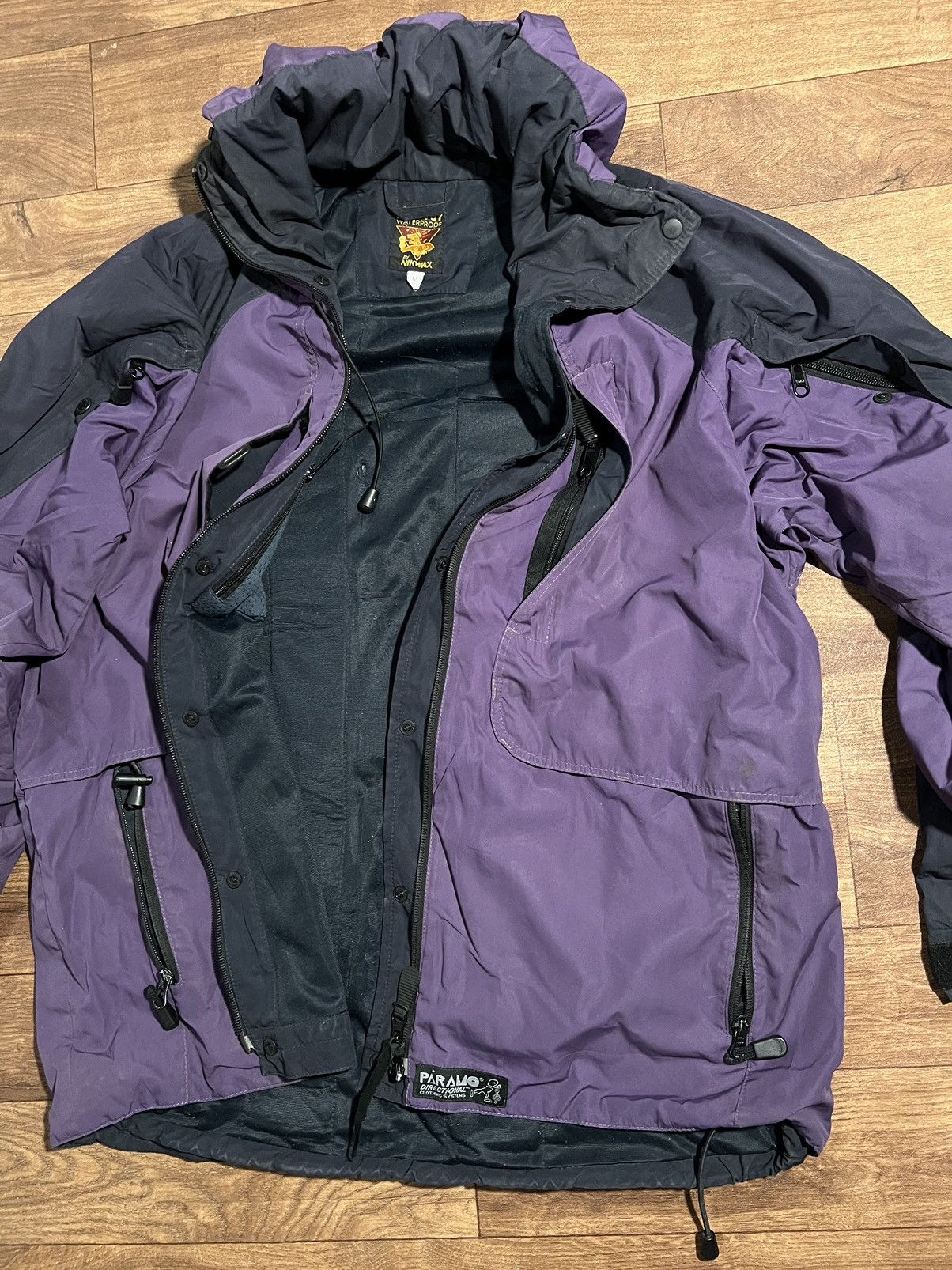 Analog Paramo Y2K Analogy Nikwax Purple Jacket Waterproof Hooded Size M / US 6-8 / IT 42-44 - 3 Thumbnail