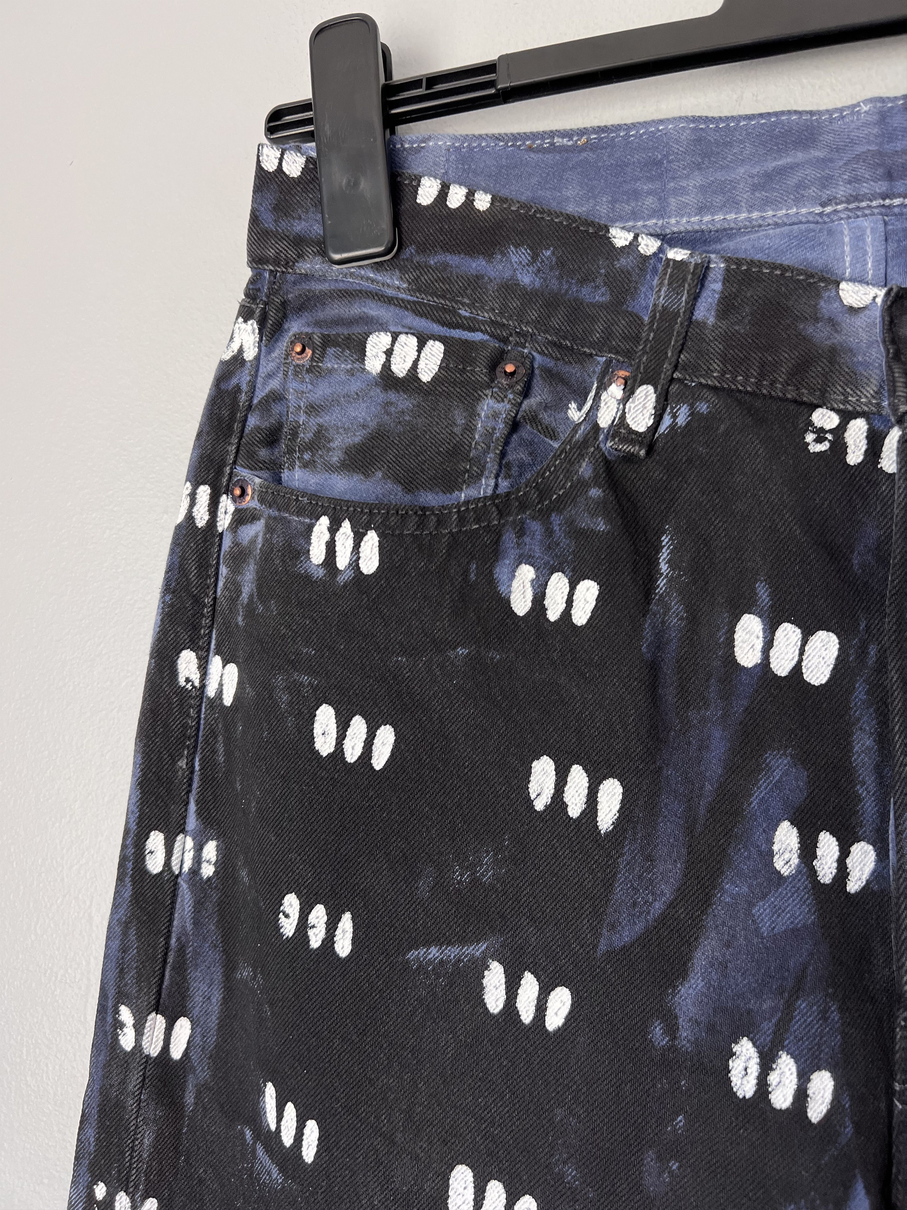 DENIM TEARS × Levi's Denim Tears Levi's Skepta Jeans in Painted Blue Size US 34 / EU 50 - 4 Thumbnail