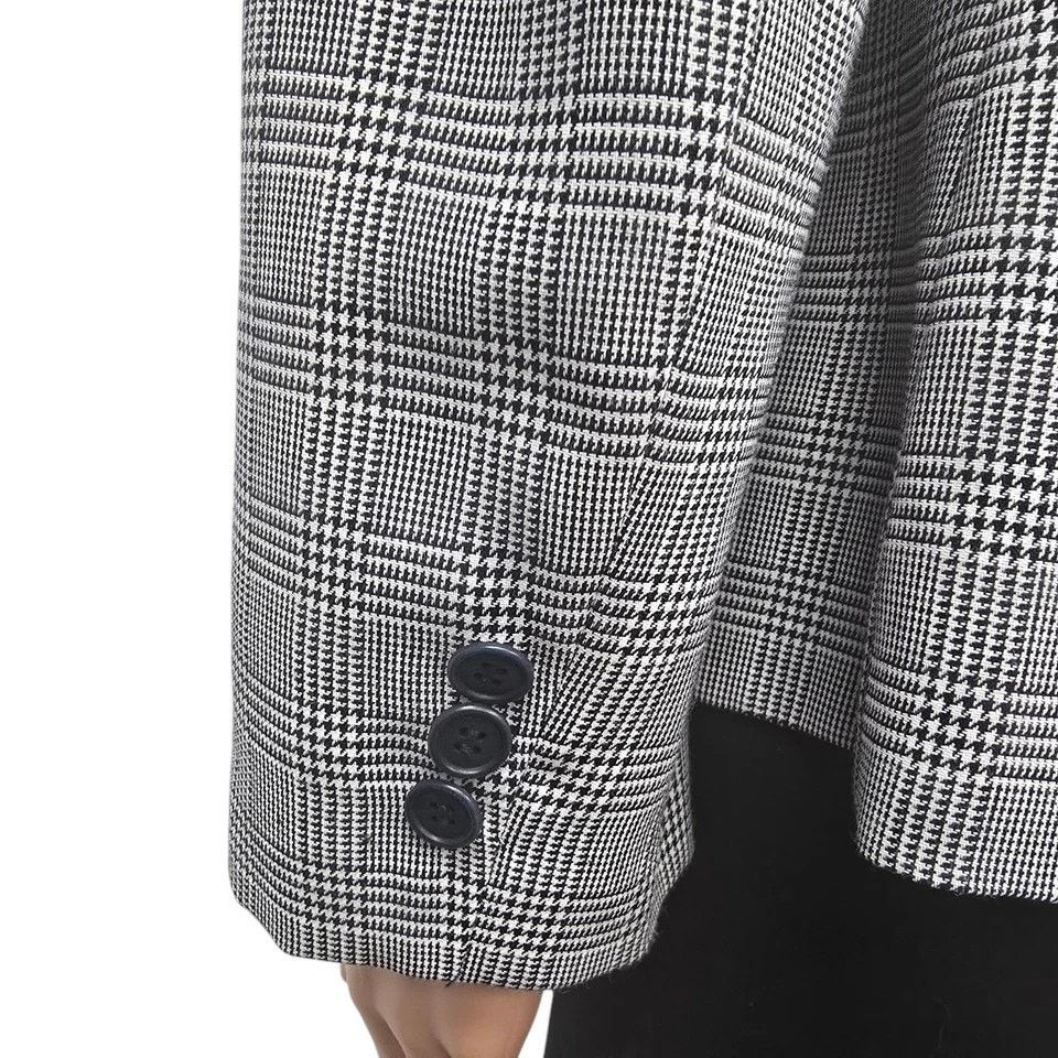 Lauren Ralph Lauren × Vintage Lauren Ralph Lauren Glen Plaid Blazer Jacket 10 Wool blend Size L / US 10 / IT 46 - 8 Thumbnail