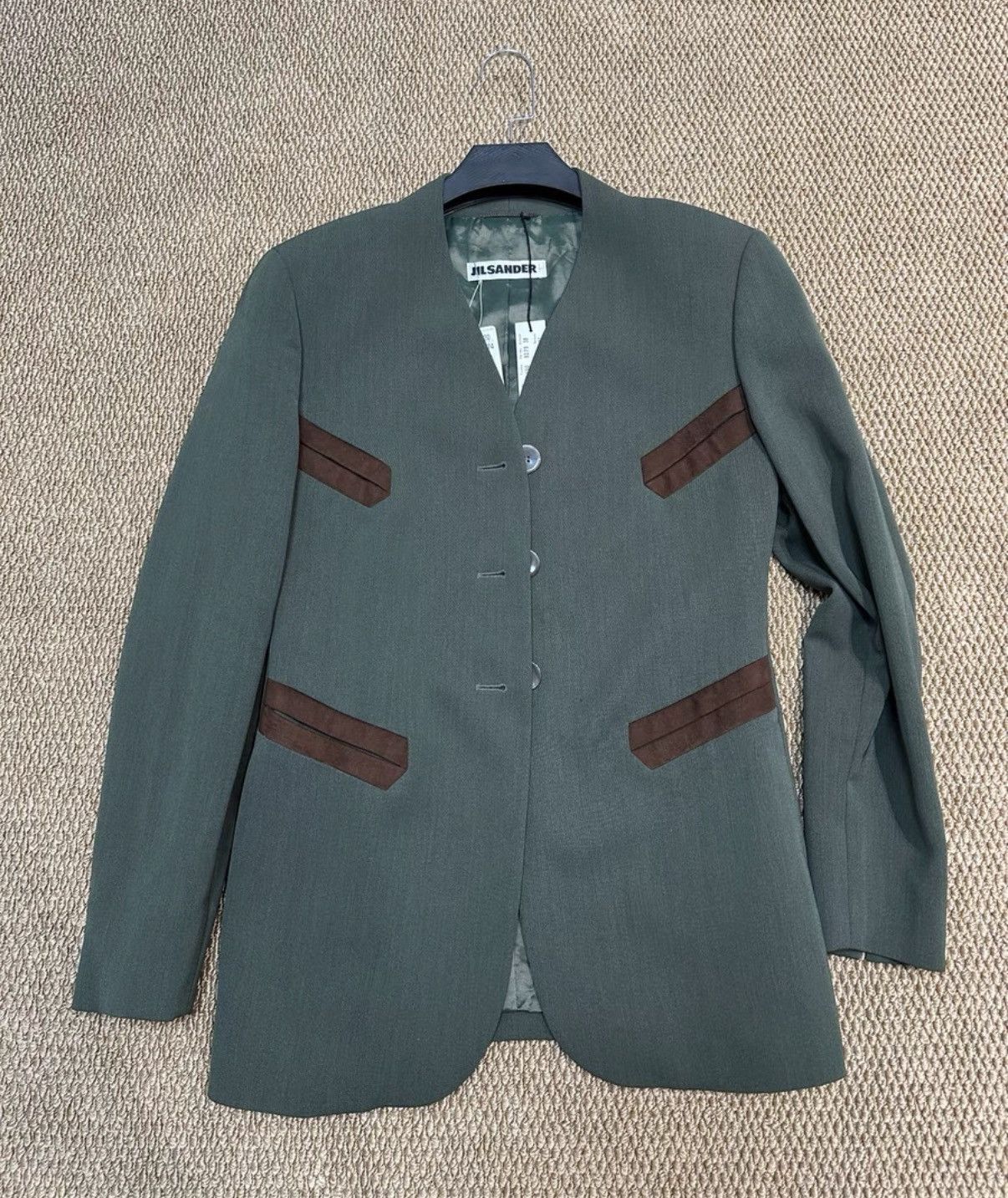 Jil Sander Jil Sander Collarless Jacket K23 Size XS / US 0-2 / IT 36-38 - 1 Thumbnail