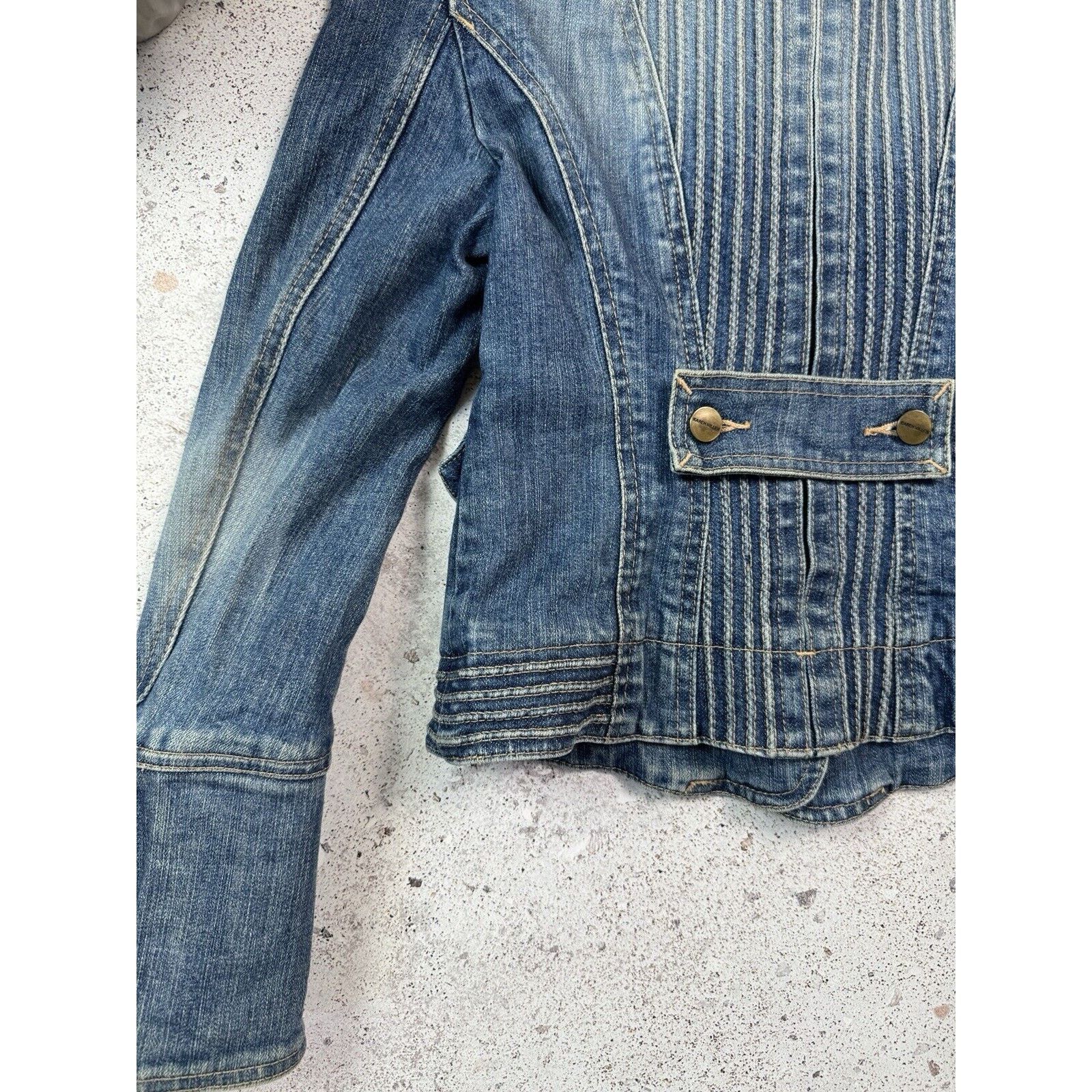 Karen Millen Karen Millen Denim Jacket Avant Garde Womens Rare Size S Size S / US 4 / IT 40 - 19 Thumbnail