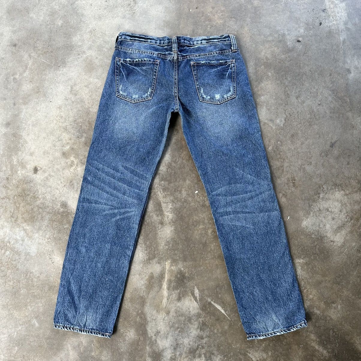 Japanese Brand Vintage Japanese Jean Faded Distressed Denim Pant W32 Size US 32 / EU 48 - 8 Thumbnail
