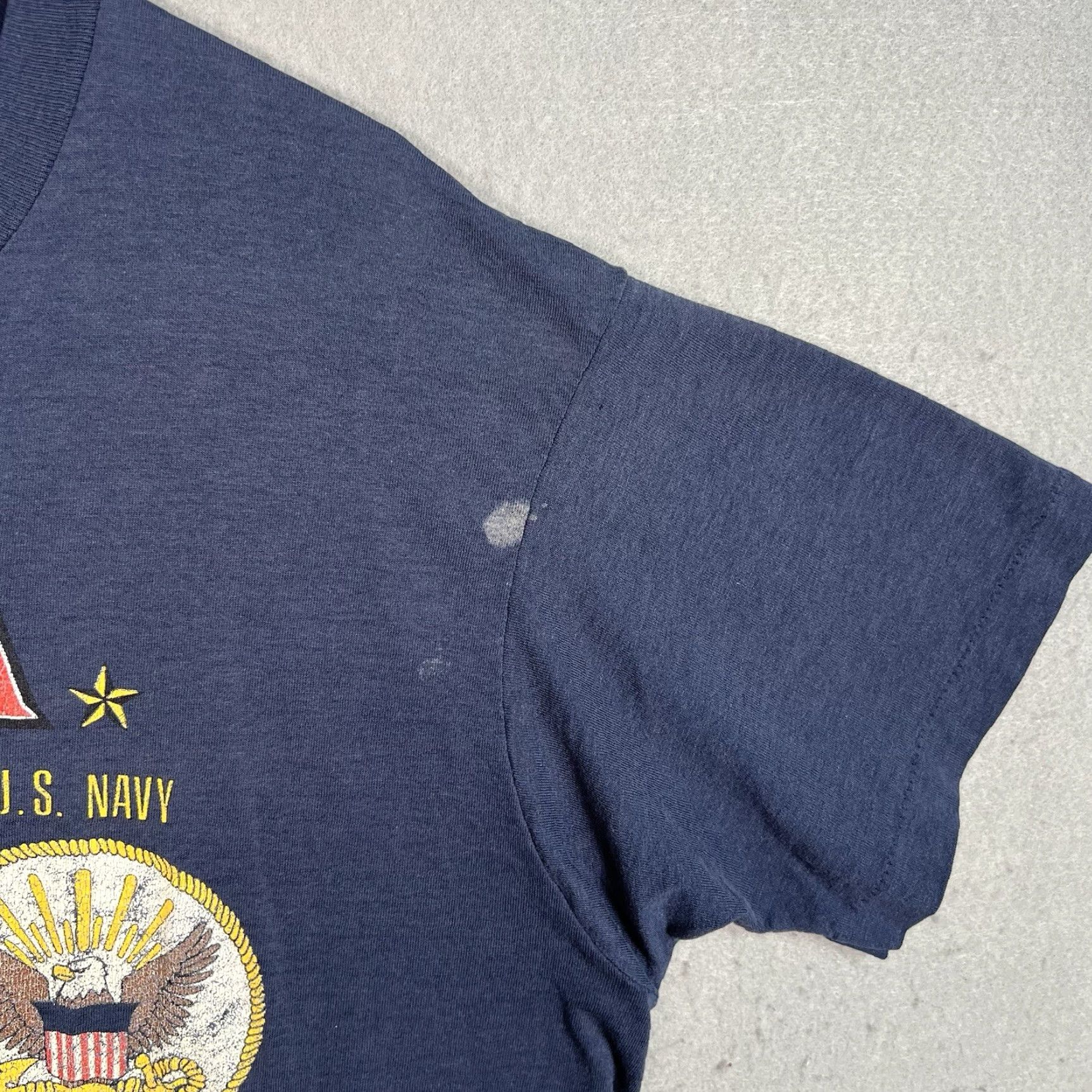 Vintage VINTAGE Support Our Troops Shirt Adult Large Blue Air Force Navy Army 90s Mens Size US L / EU 52-54 / 3 - 6 Thumbnail