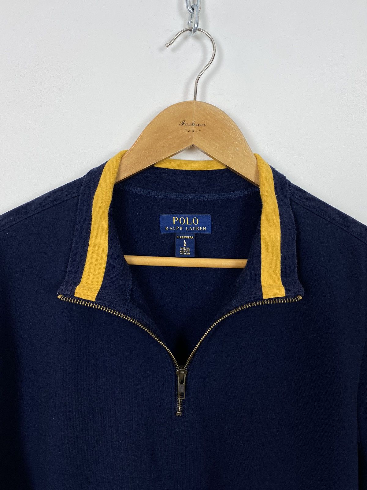 Polo Ralph Lauren Polo Ralph Lauren Sleepwear Jacket Size XL 1/4 Zip Top Blue Size US XL / EU 56 / 4 - 6 Thumbnail