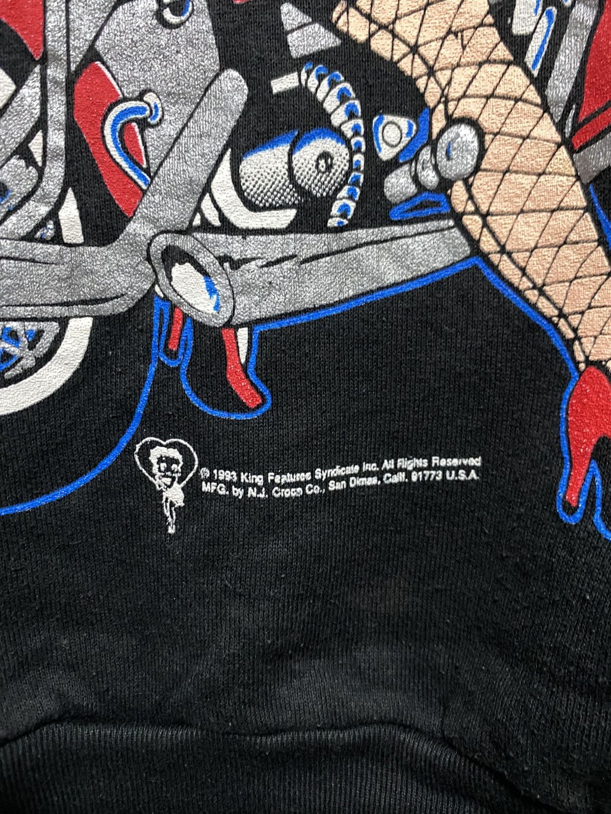 Fruit Of The Loom Vintage 93 Betty Boops FOTL Sweatshirt Size US M / EU 48-50 / 2 - 4 Thumbnail
