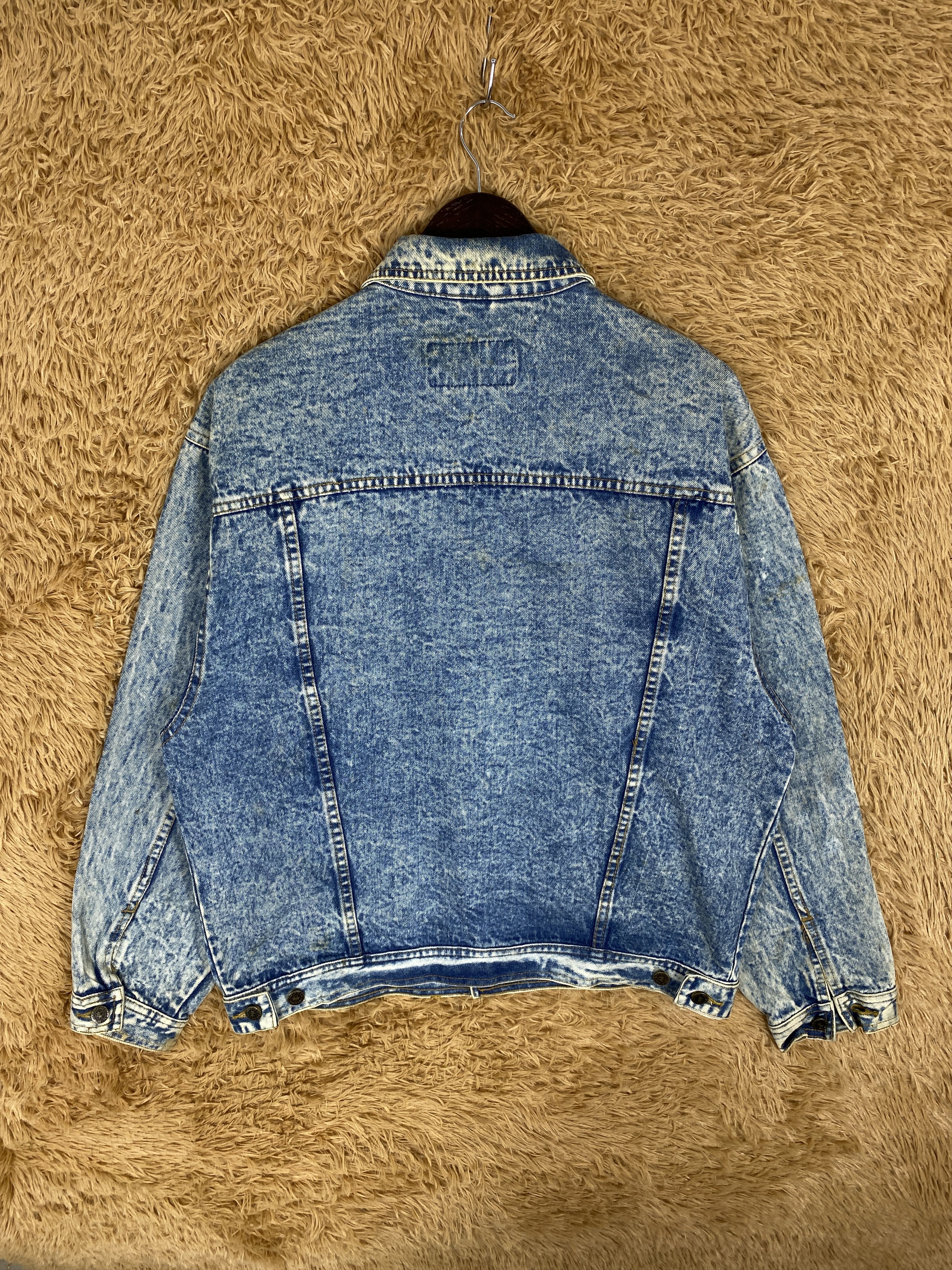 Japanese Brand Vintage 90s Glee Man Acid Wash Denim Jacket J2313 Size US M / EU 48-50 / 2 - 8 Thumbnail