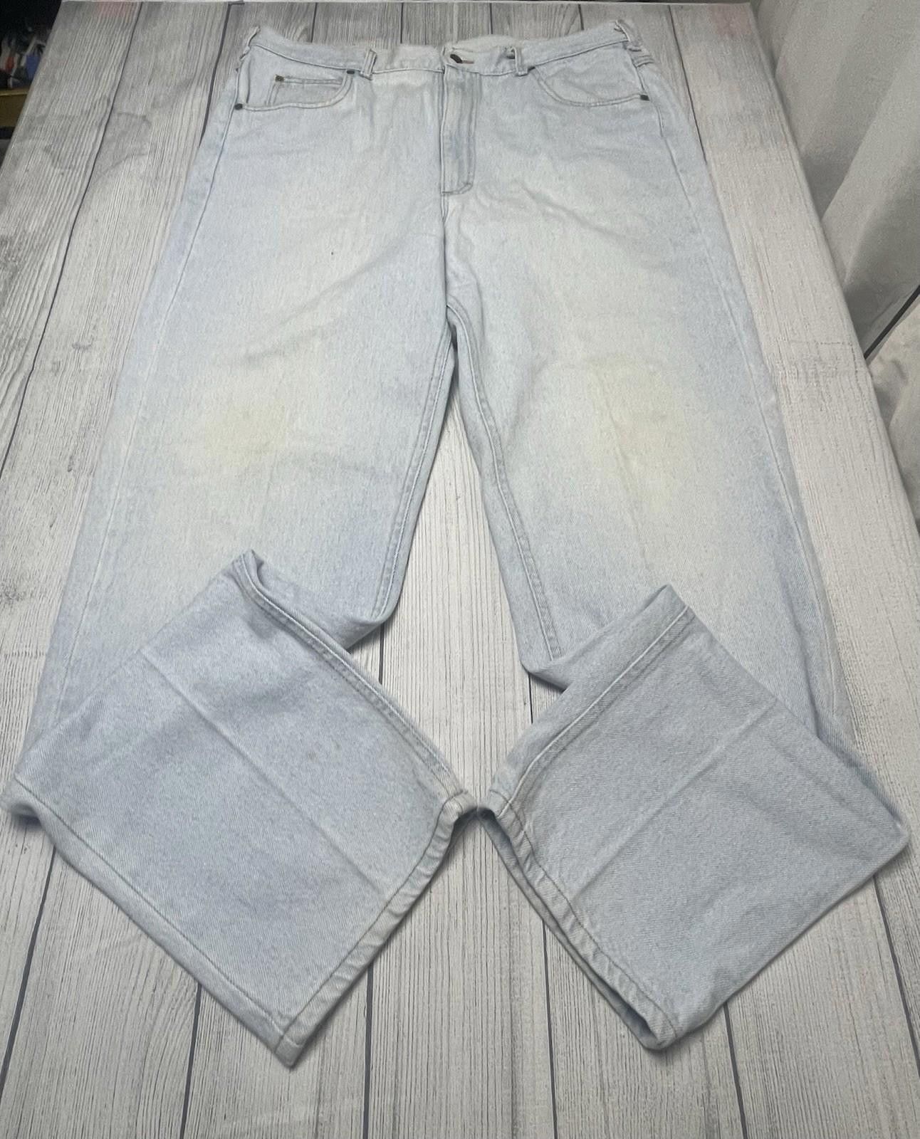 Lee Vintage Lee Riders Denim Jeans 40x34 USA 80s Light Wash Size US 40 / EU 56 - 4 Thumbnail