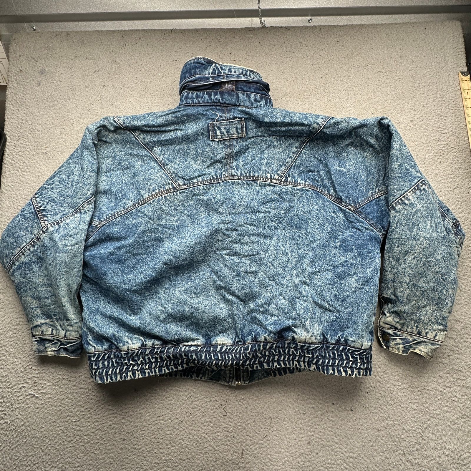 Other Vintage H Valentina Sherpa Denim Acid Wash Jacket Mens XL Size US XL / EU 56 / 4 - 12 Thumbnail