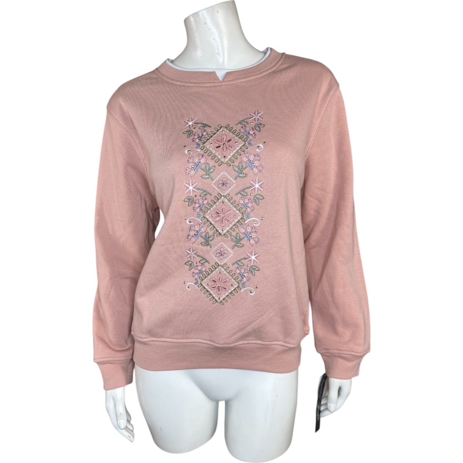 Other Hasting & Smith Rosemist Sweatshirt Embroidered Pullover Size M / US 6-8 / IT 42-44 - 1 Thumbnail
