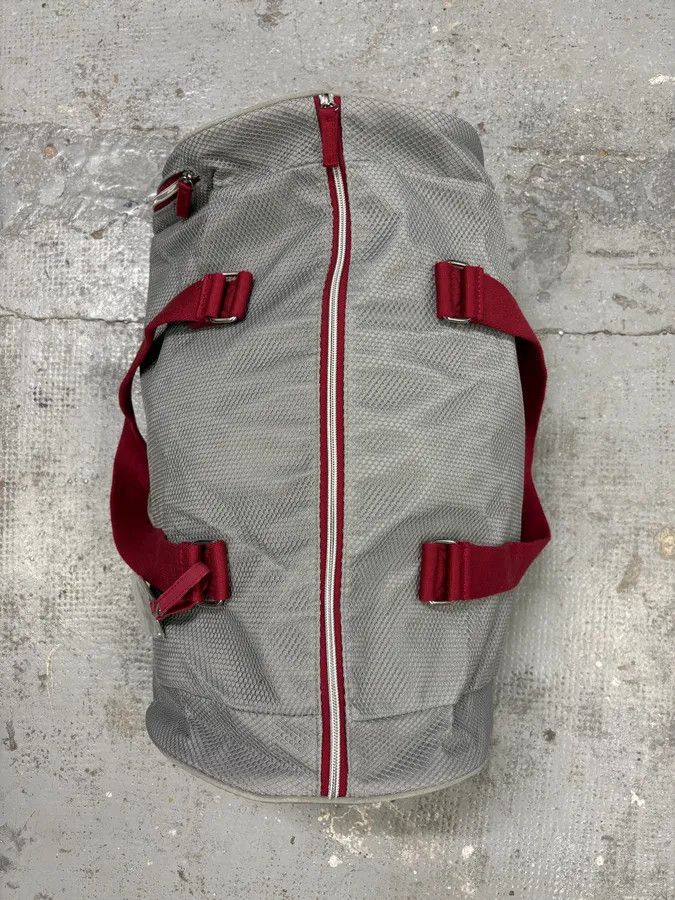 Dolce & Gabbana 2000s Dolce & Gabbana Messenger Red Handle Grey Bag Size ONE SIZE - 4 Thumbnail