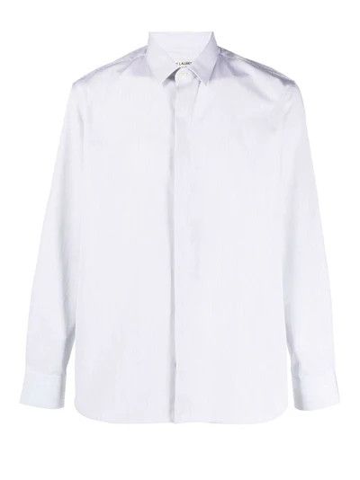 Saint Laurent Paris oc11z1225 564269 Chemise Classique Fit Shirt in Blue Size US S / EU 44-46 / 1 - 4 Thumbnail