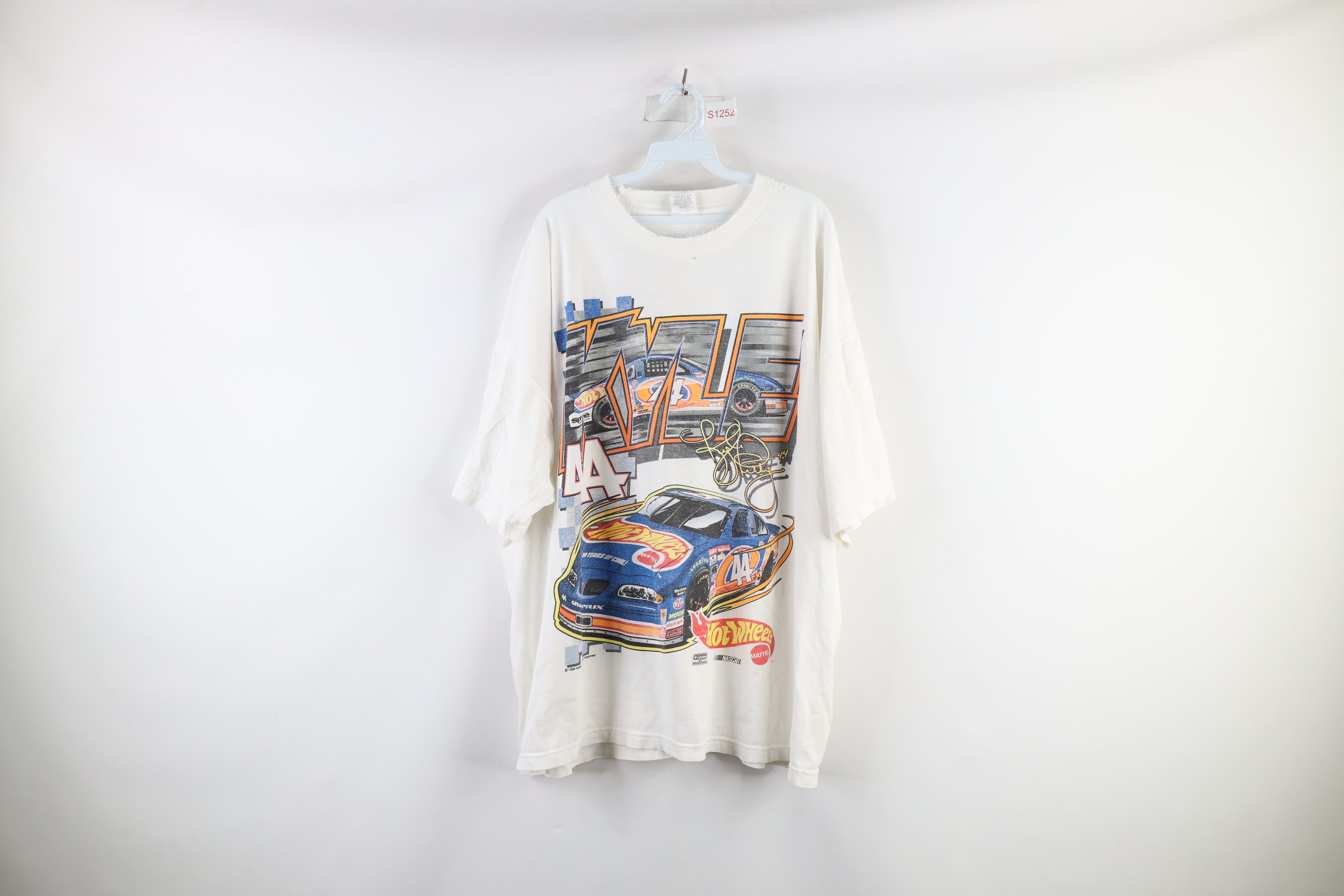 Vintage 90s NASCAR Wheels Kyle Petty Racing T-Shirt USA