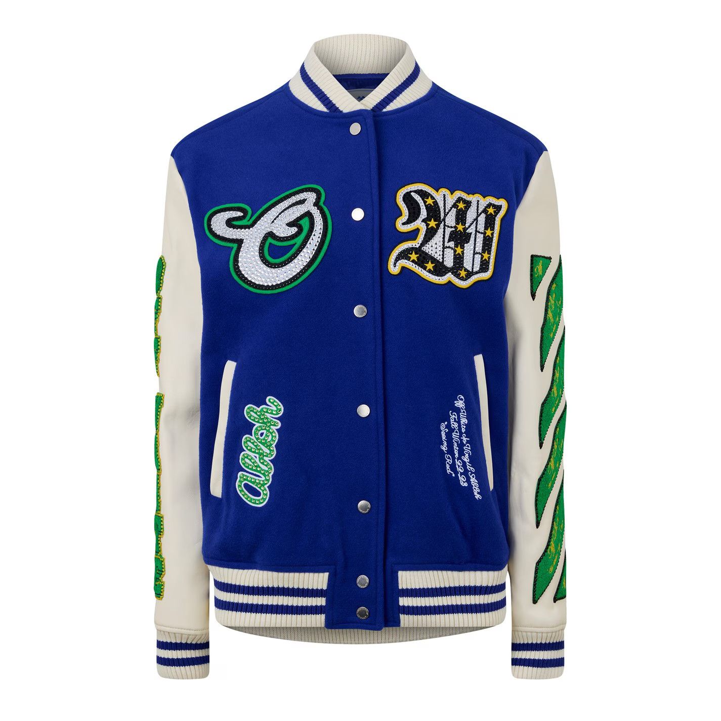 Off-White o1g2r1mq0125 Bomber Jacket in Multicolor Size M / US 6-8 / IT 42-44 - 1 Thumbnail