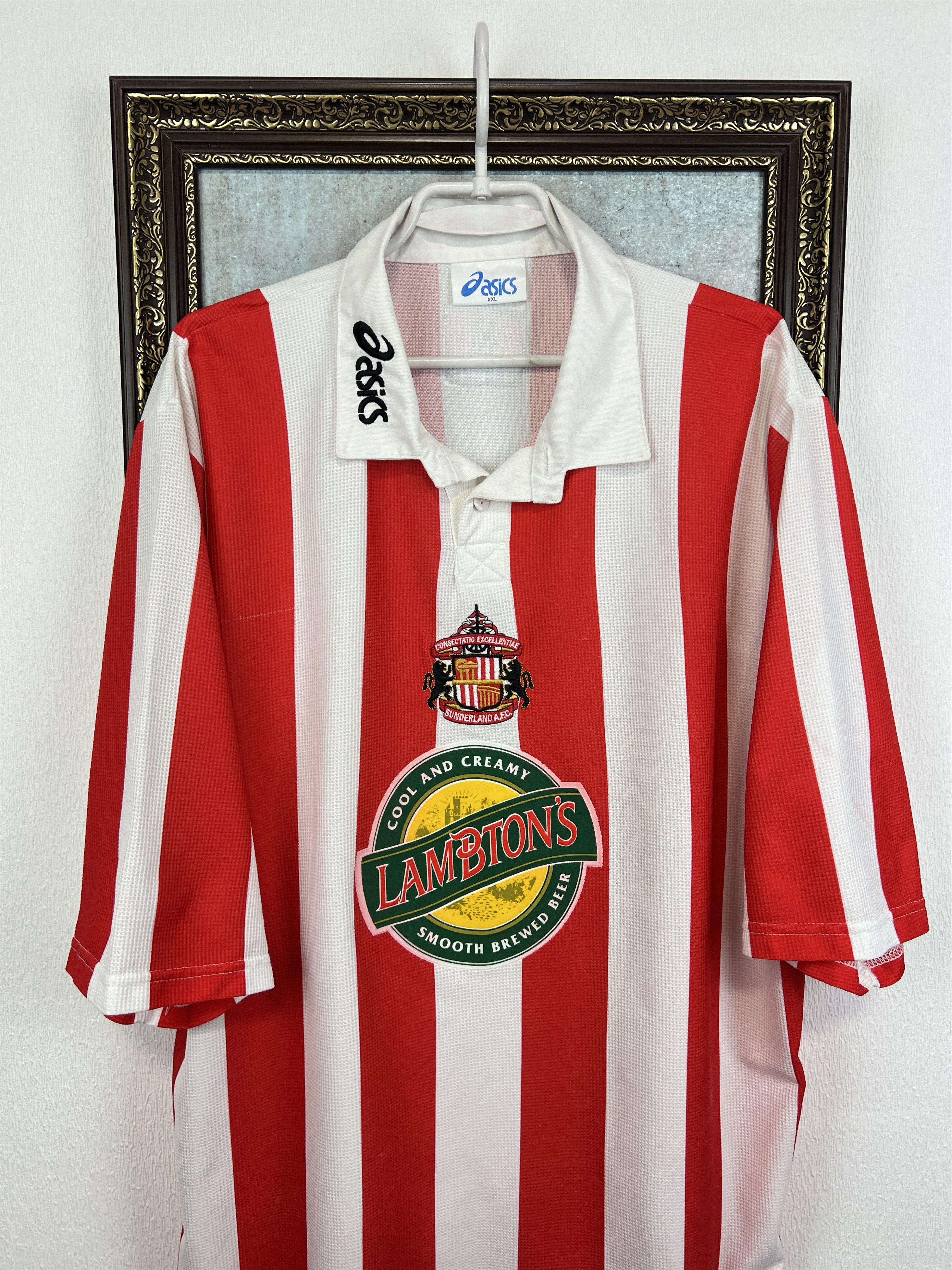 Asics Sunderland Home football shirt Soccer Jersey Trikot Rare Size US XXL / EU 58 / 5 - 2 Thumbnail